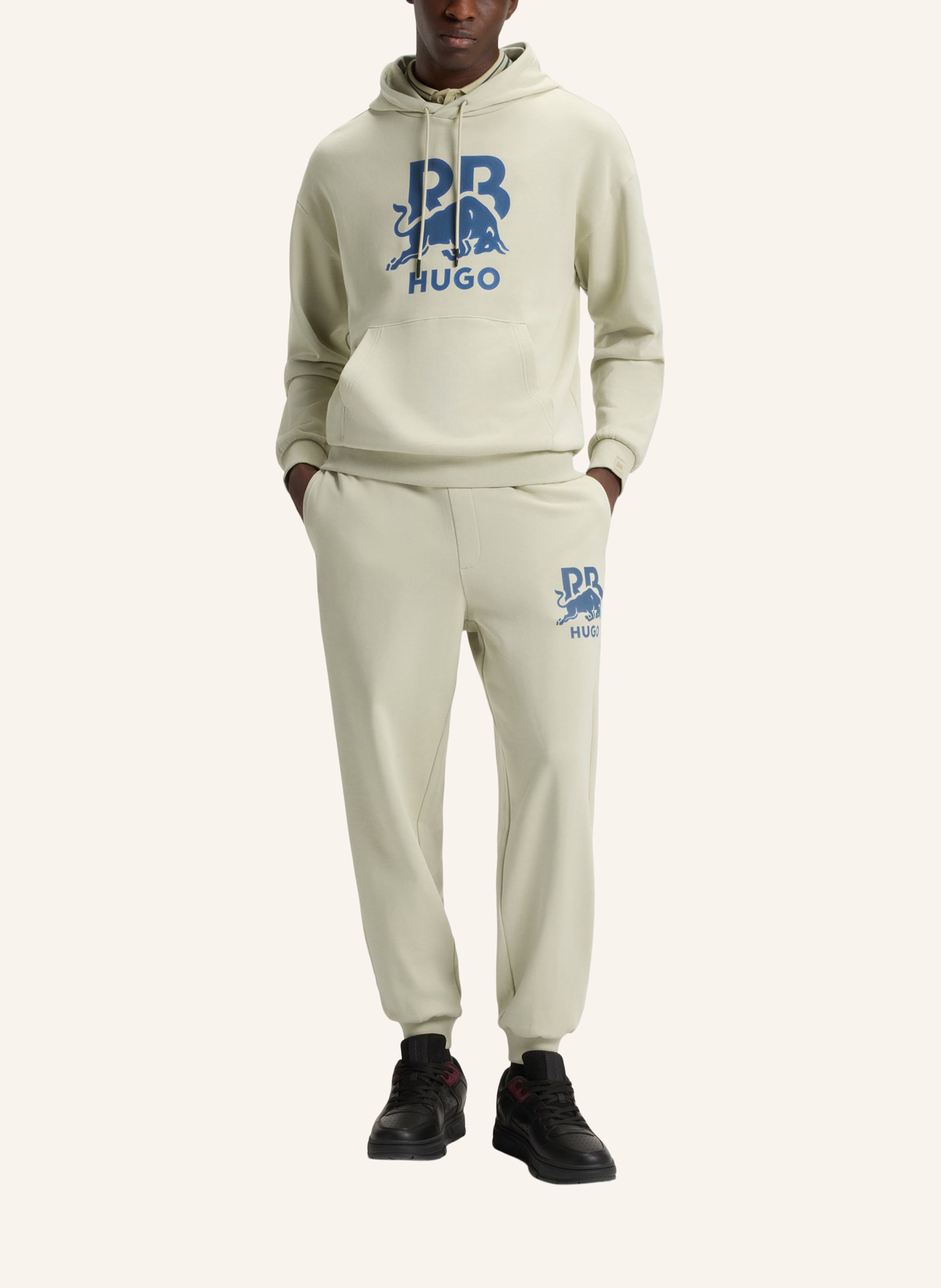 Thumbnail - Hugo Sweatshirt Doverlohood_Rb Relaxed Fit beige