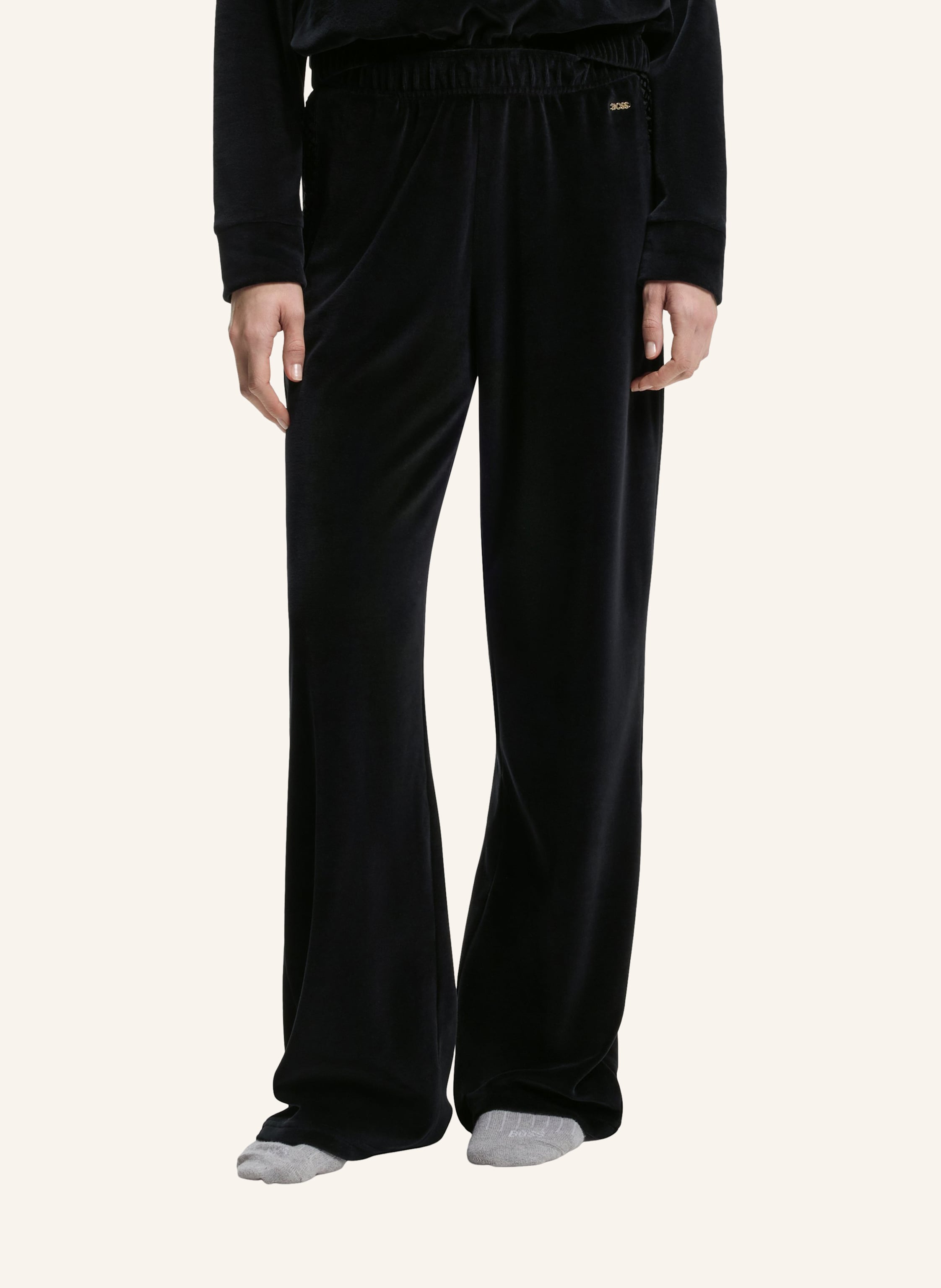 Thumbnail - Boss Loungewear Unterteil Velour_Pants schwarz
