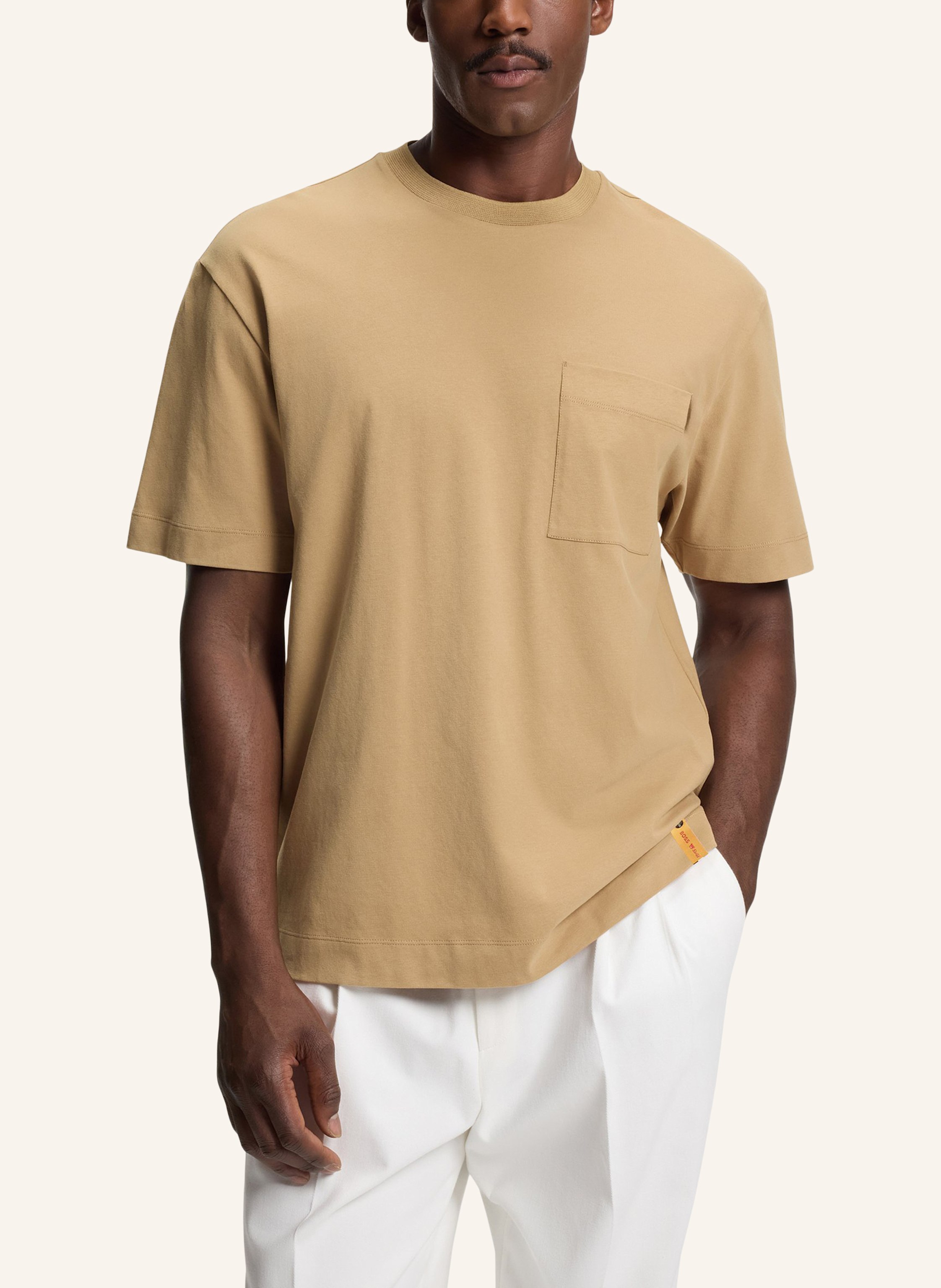 Thumbnail - Boss T-Shirt C-Tames 180 Relaxed Fit beige