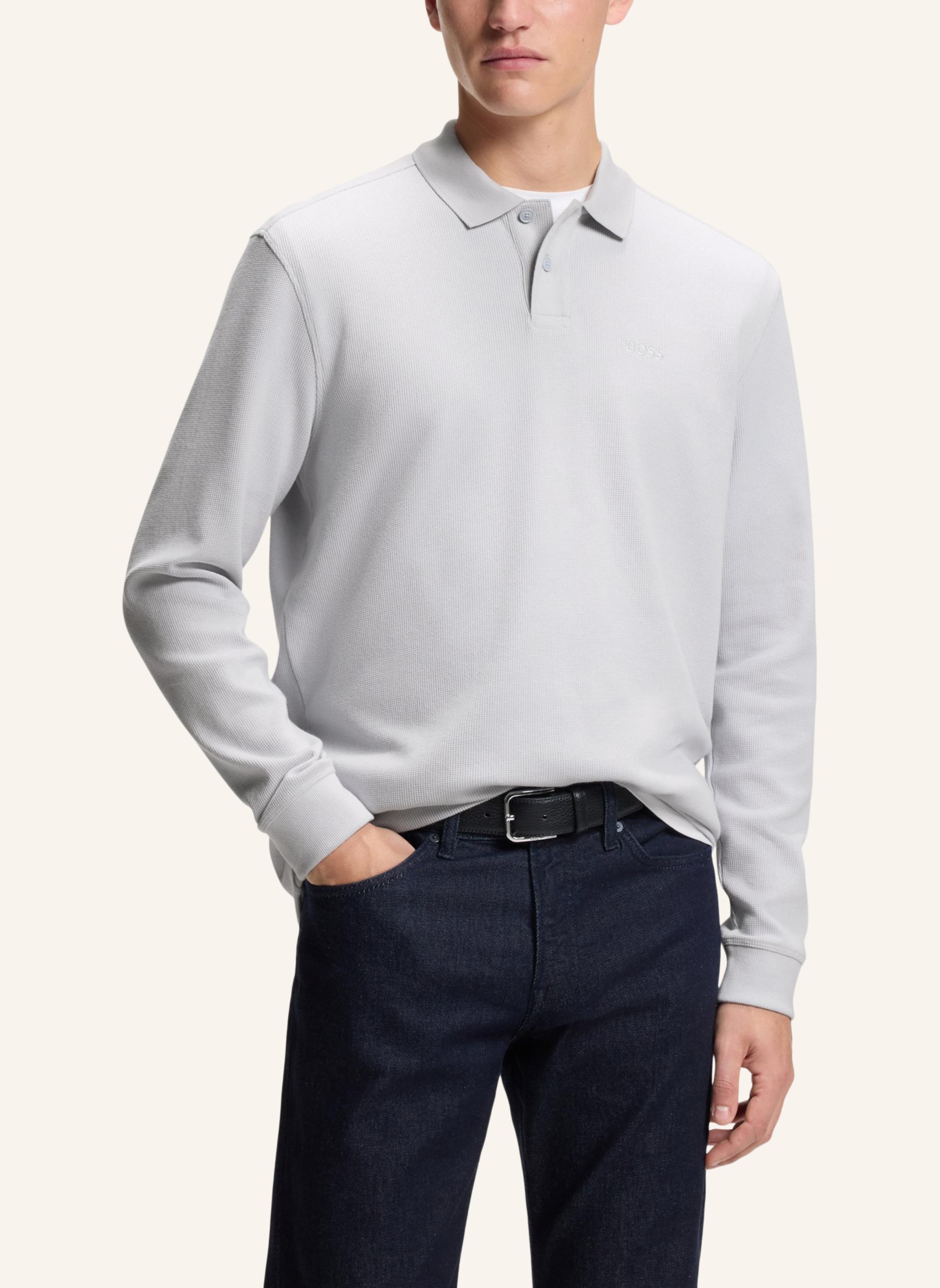 Thumbnail - Boss Piqué-Poloshirt Pete Regular Fit grau