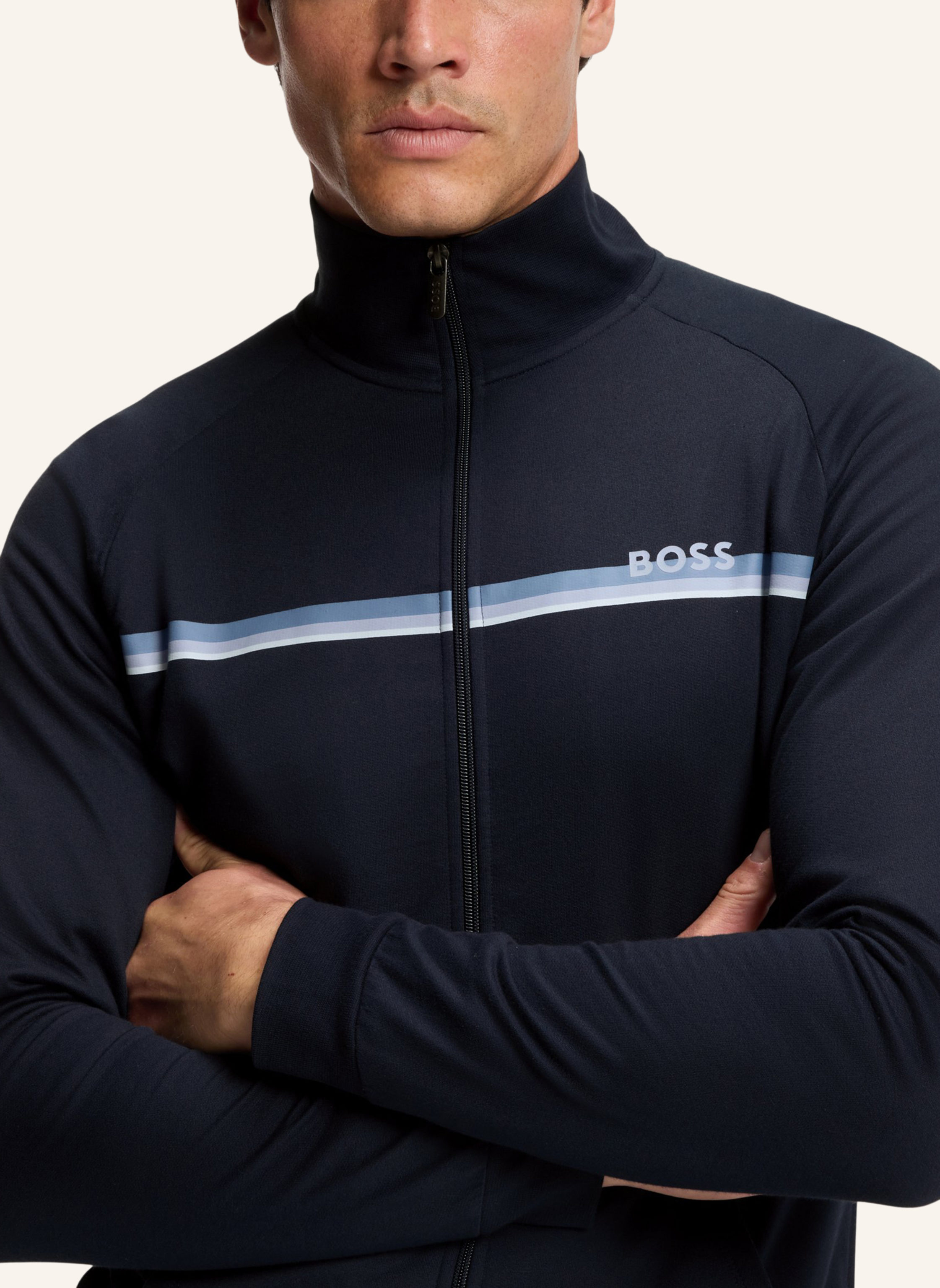 Thumbnail - Boss Loungewear Jacke Authentic Jacket Z Regular Fit blau