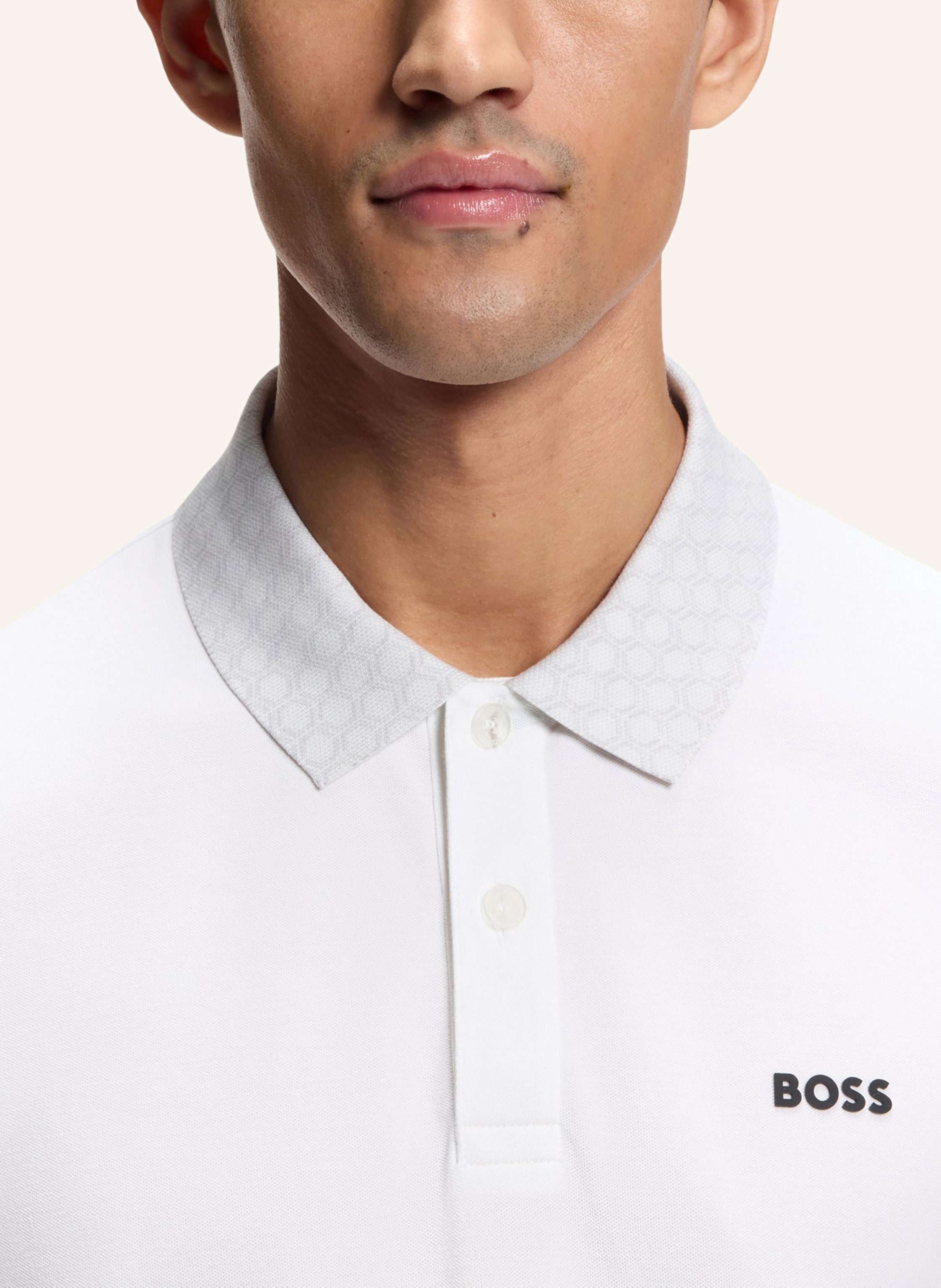 Thumbnail - Boss Poloshirt Pl_Goc Chip Paddy Regular Fit weiss