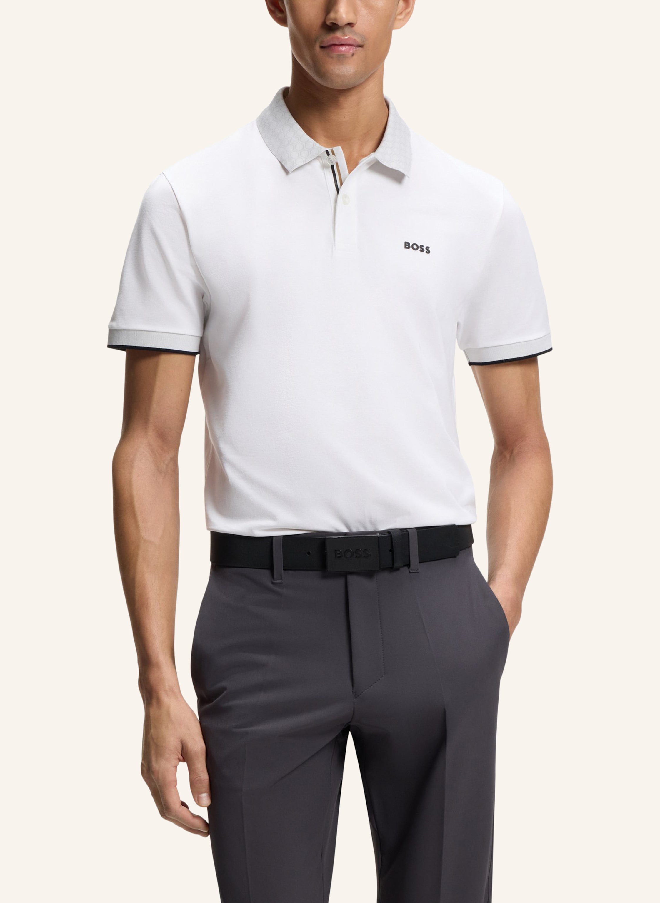 Thumbnail - Boss Poloshirt Pl_Goc Chip Paddy Regular Fit weiss