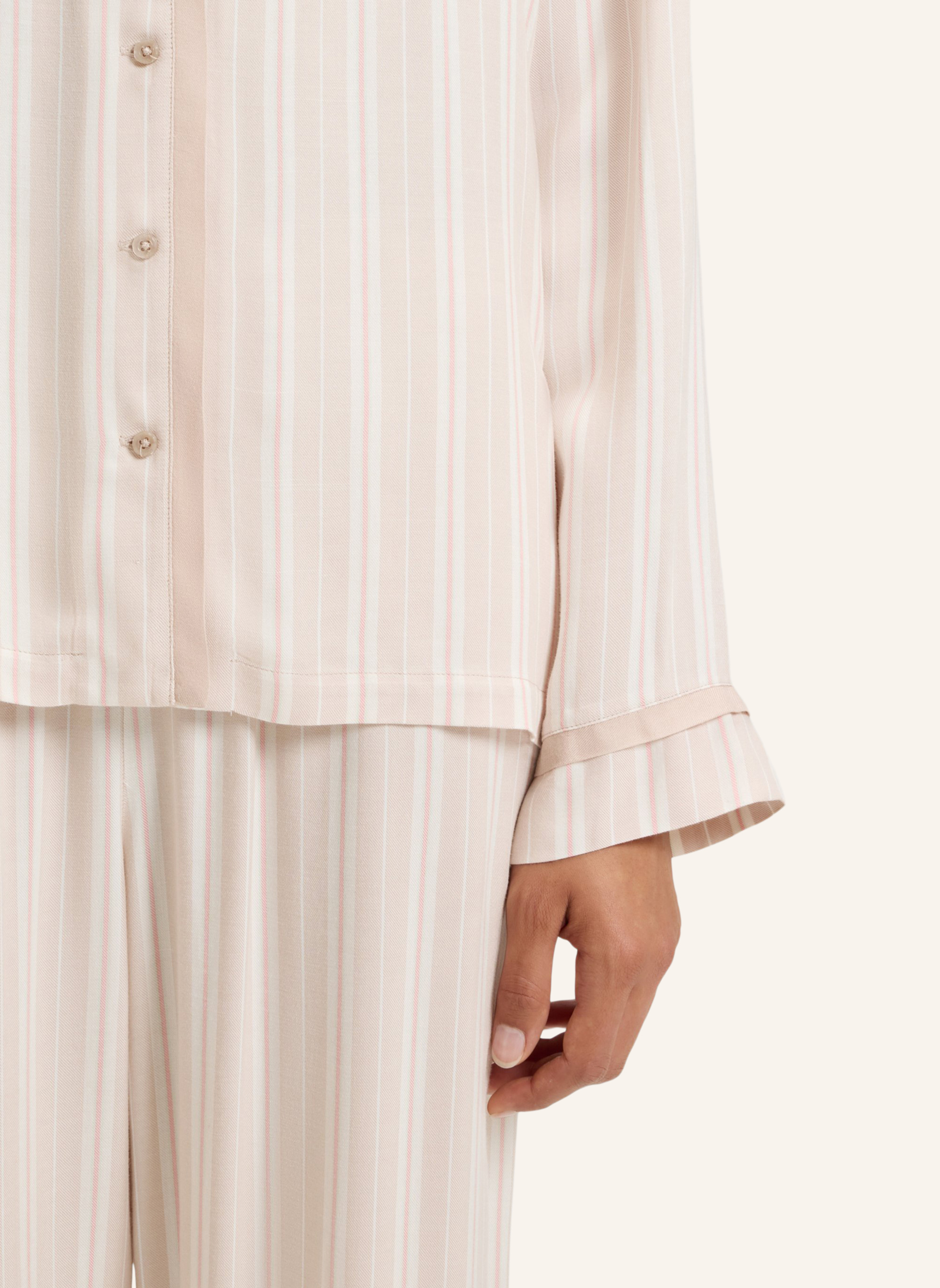 Thumbnail - Boss Pyjama-Oberteil Twill_Shirt beige