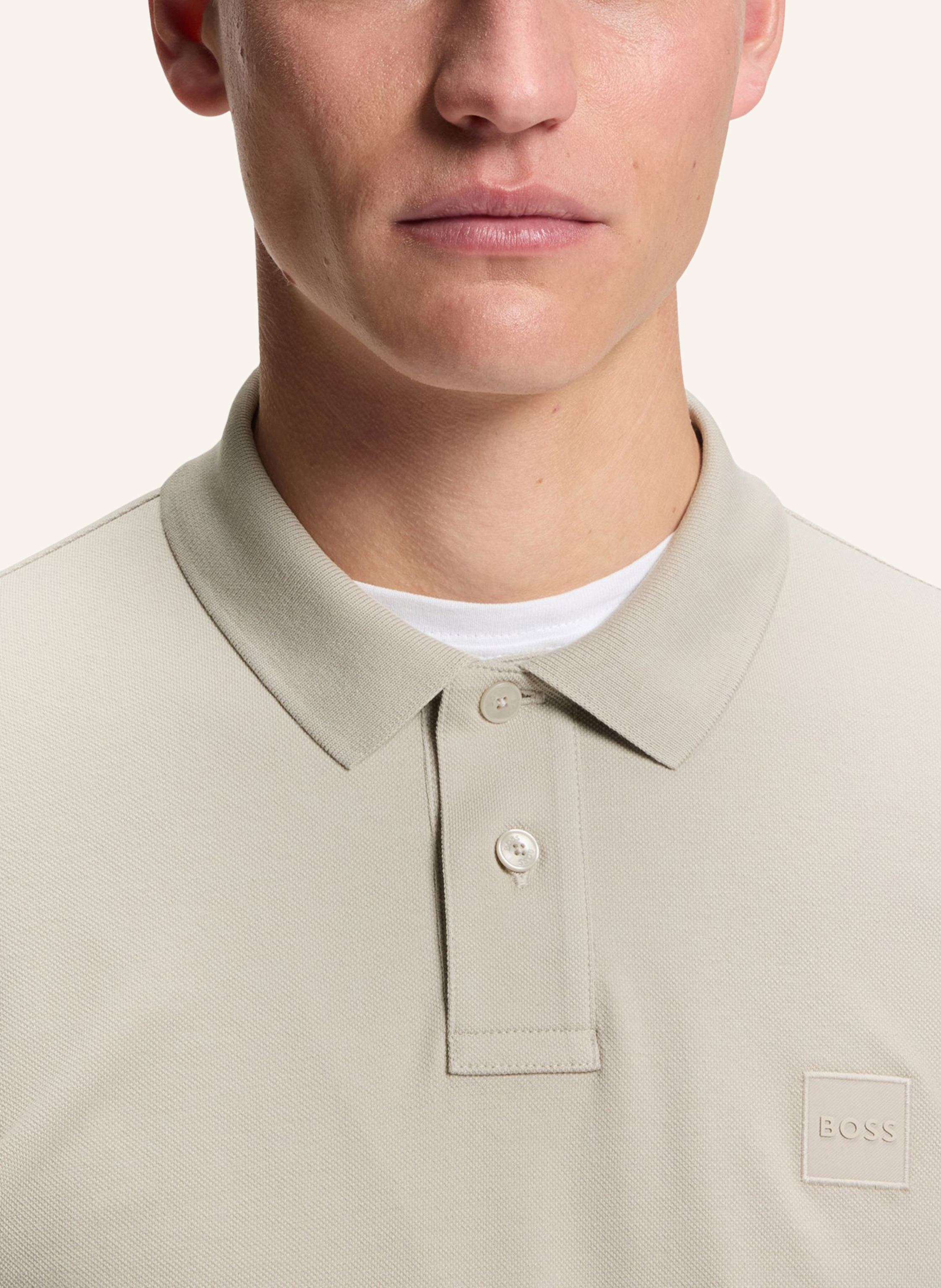 Thumbnail - Boss Piqué-Poloshirt Passerby Slim Fit grau