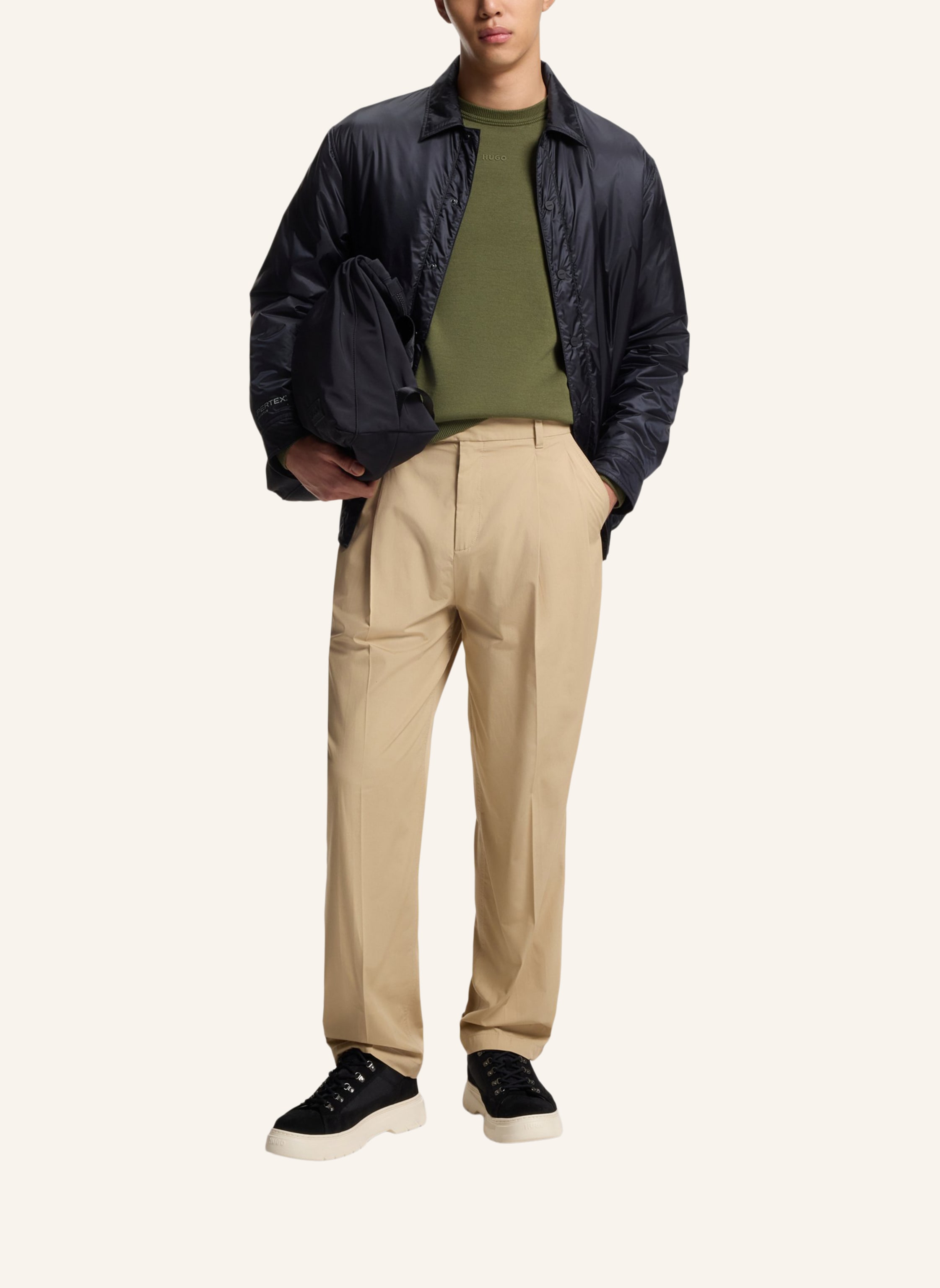 Thumbnail - Hugo Pullover San Cassius-c2 Slim Fit gruen