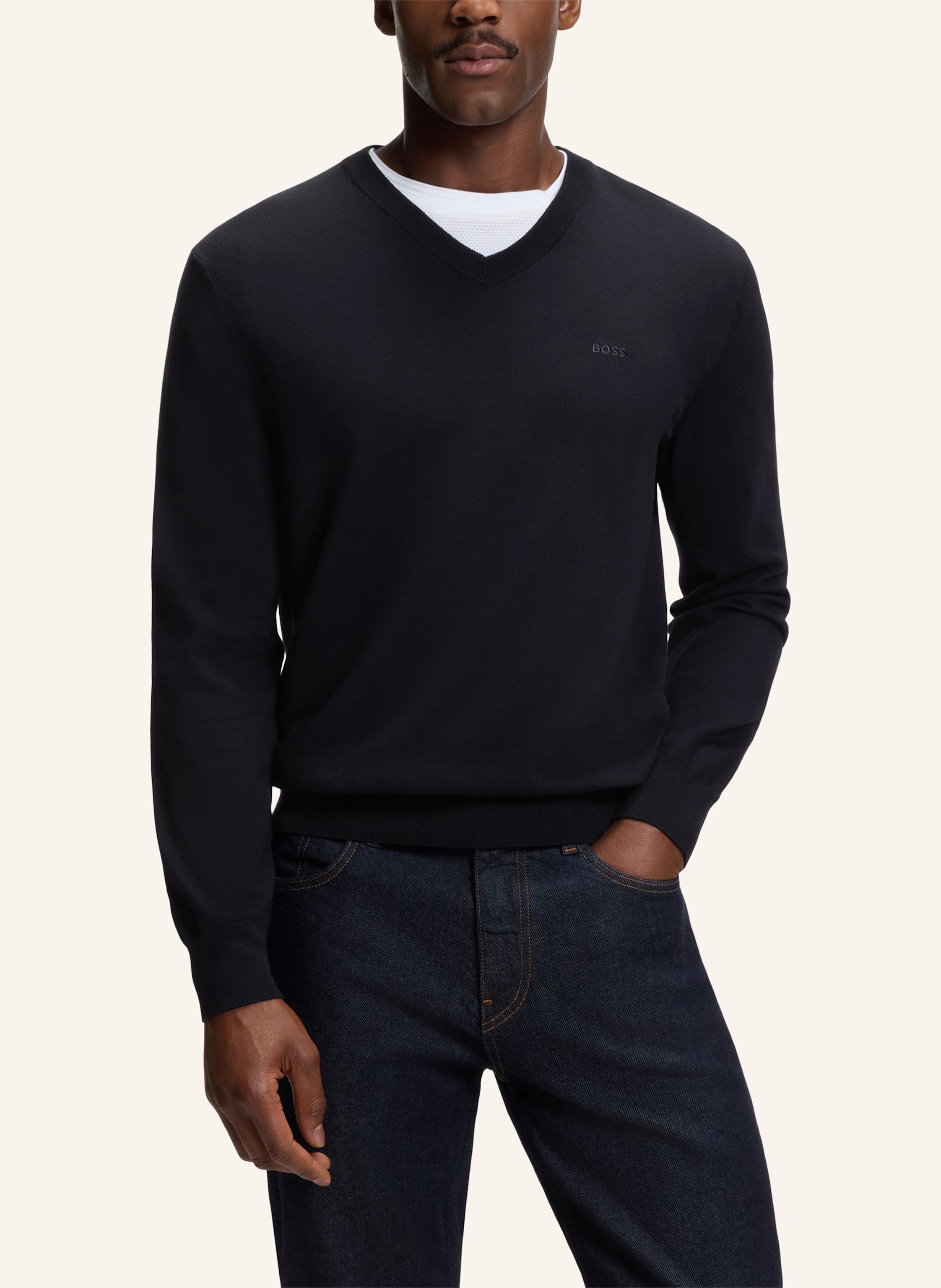 Thumbnail - Boss Pullover Upacello-L Regular Fit blau