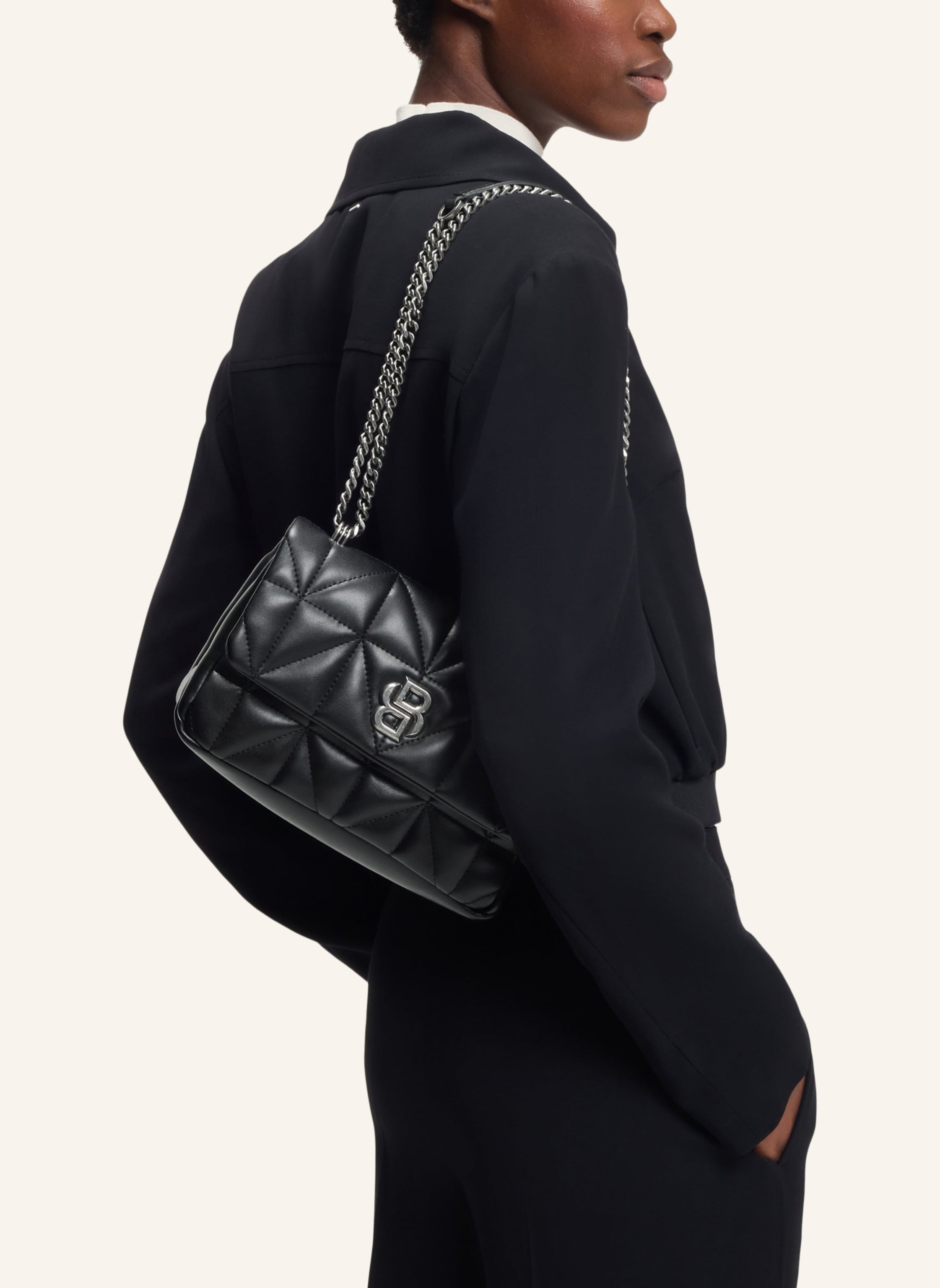 Thumbnail - Boss Umhängetasche B_Icon M Sh. Bag Qn schwarz