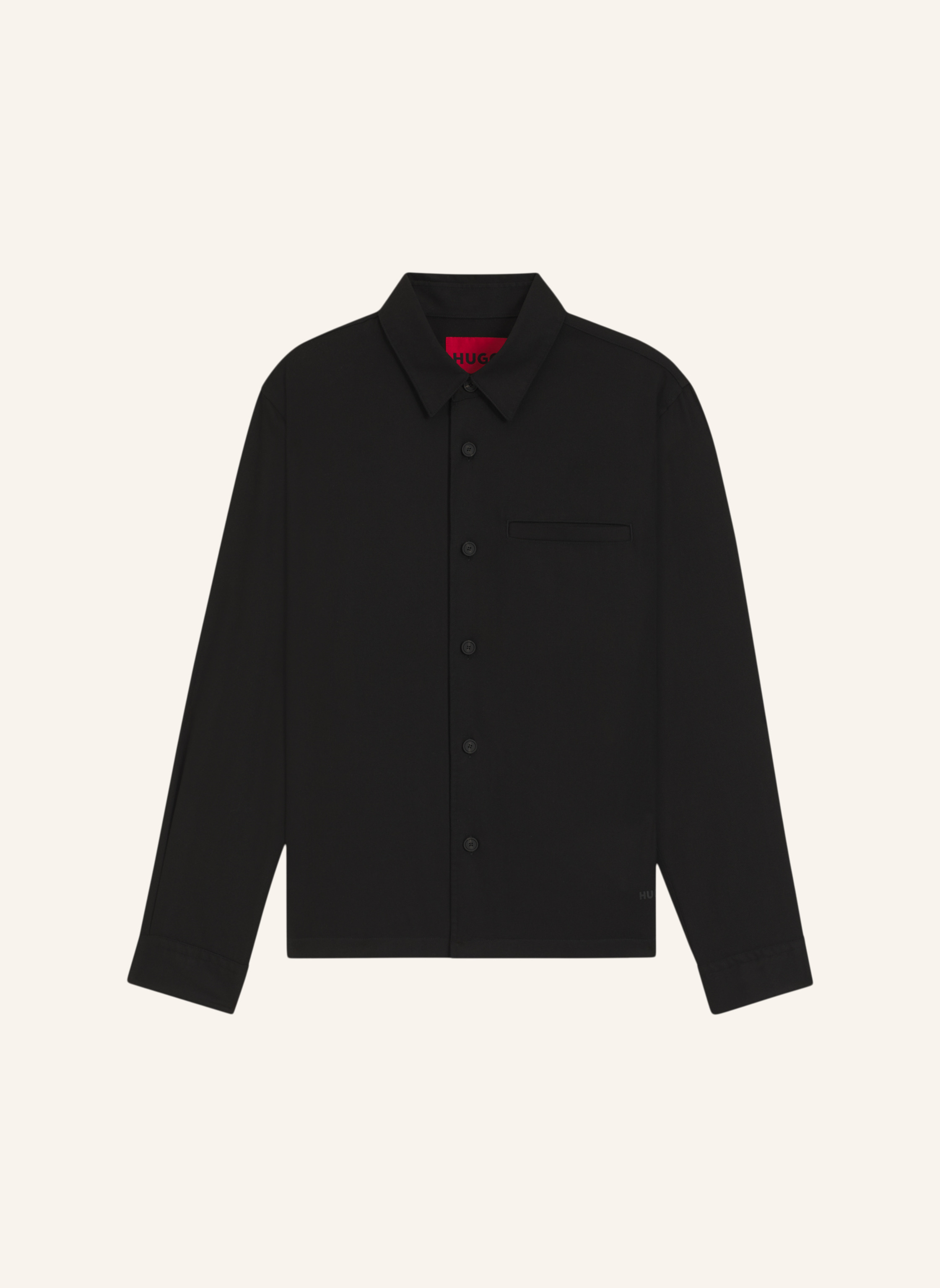 Hugo Hugo Business Hemd Enock Oversize Fit schwarz in SCHWARZ