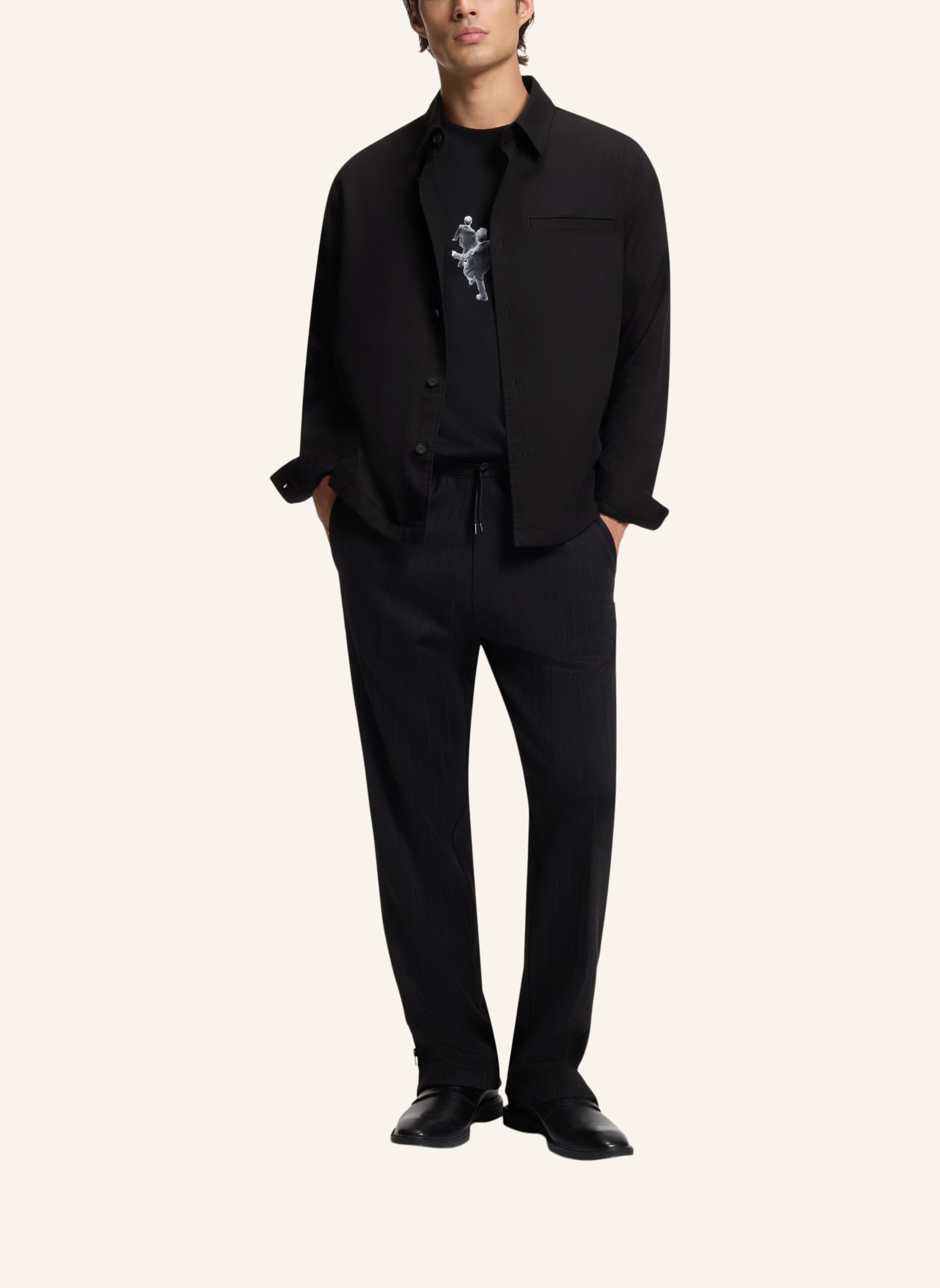 Thumbnail - Hugo Business Hemd Enock Oversize Fit schwarz