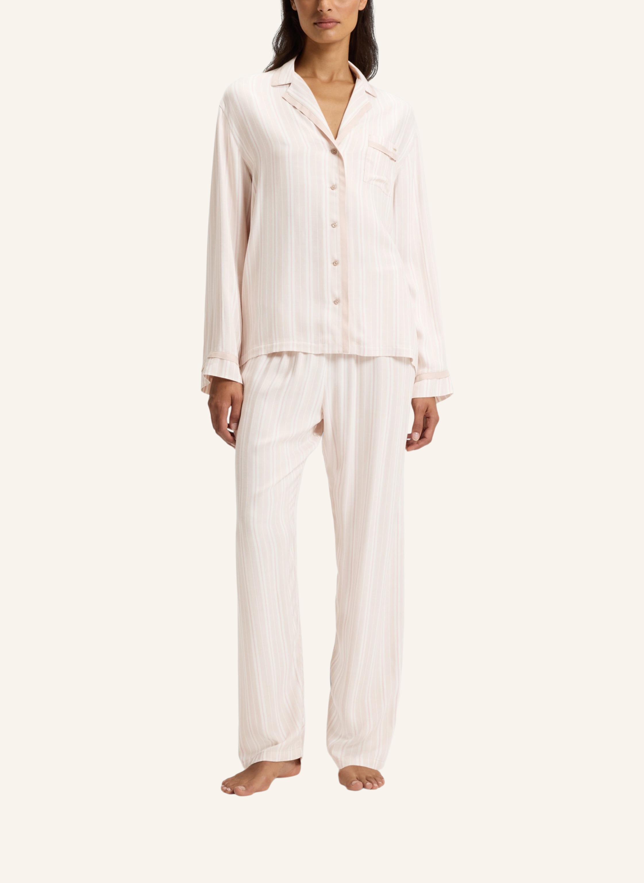 Thumbnail - Boss Pyjamas Unterteil Twill_Pants beige