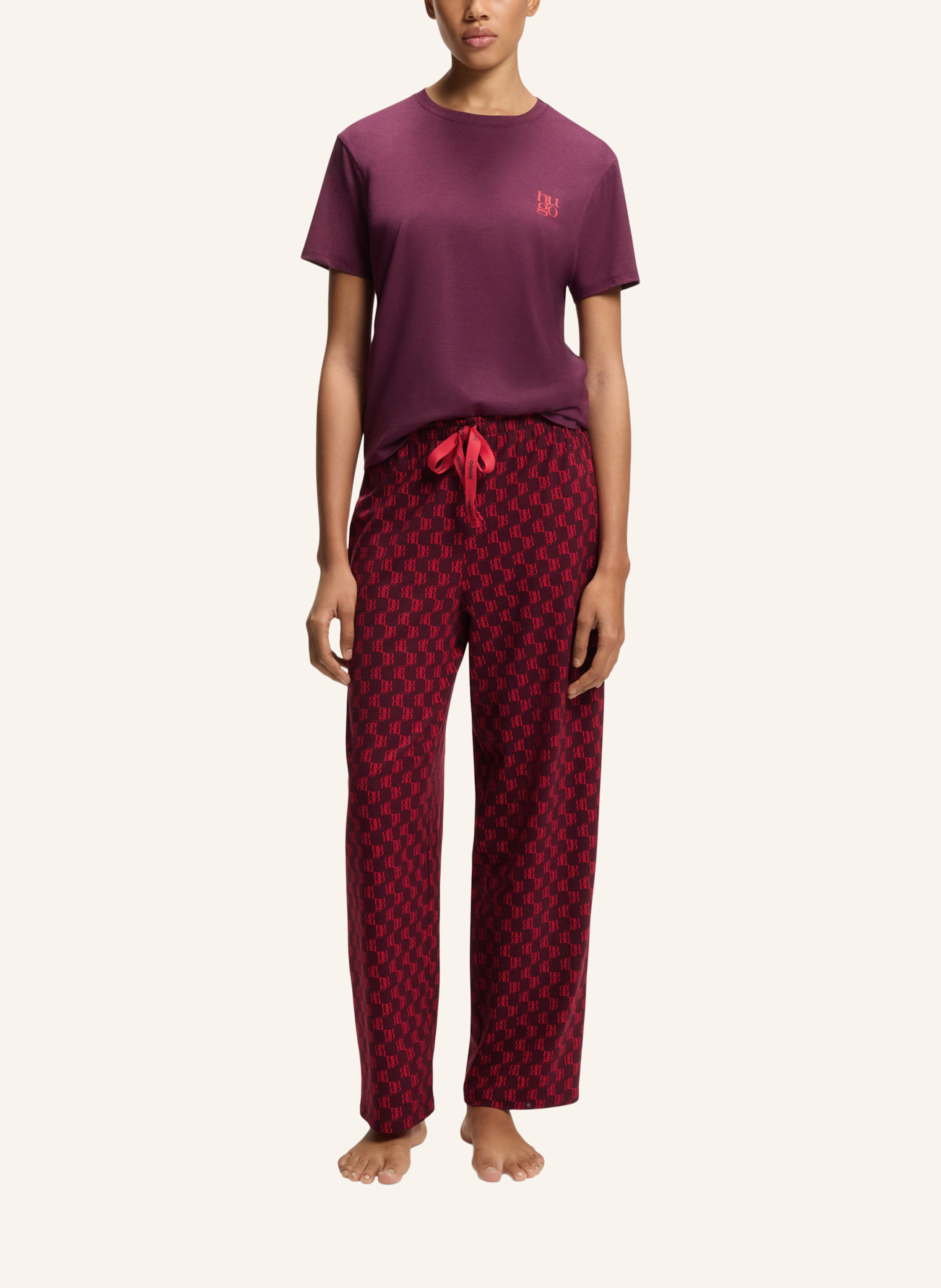 Thumbnail - Hugo Pyjamas Unterteil Casual Pants rot