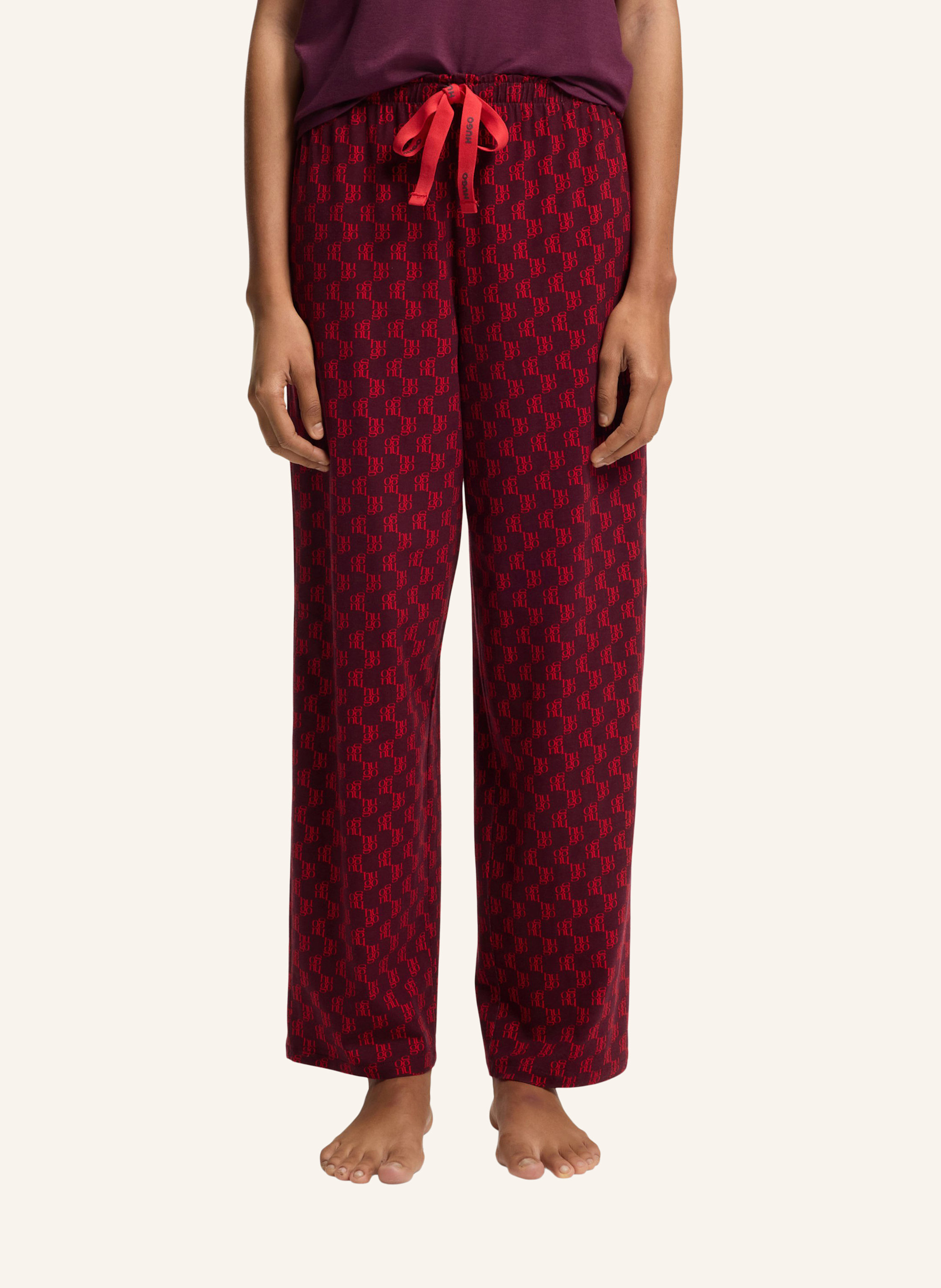 Thumbnail - Hugo Pyjamas Unterteil Casual Pants rot