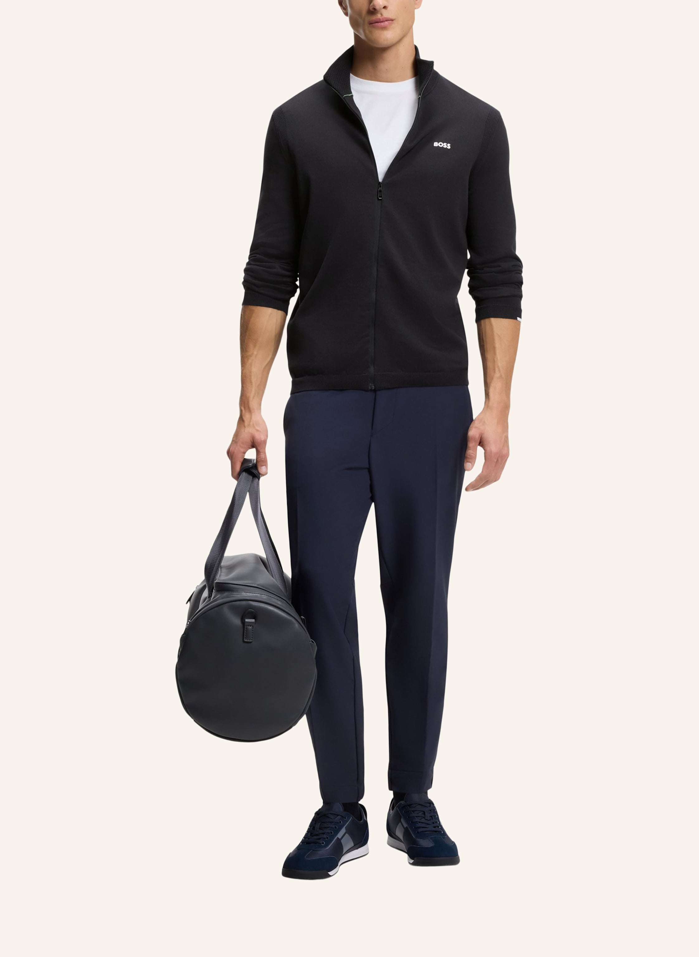 Thumbnail - Boss Strickjacke Kn_Ever-X Fz Regular Fit blau