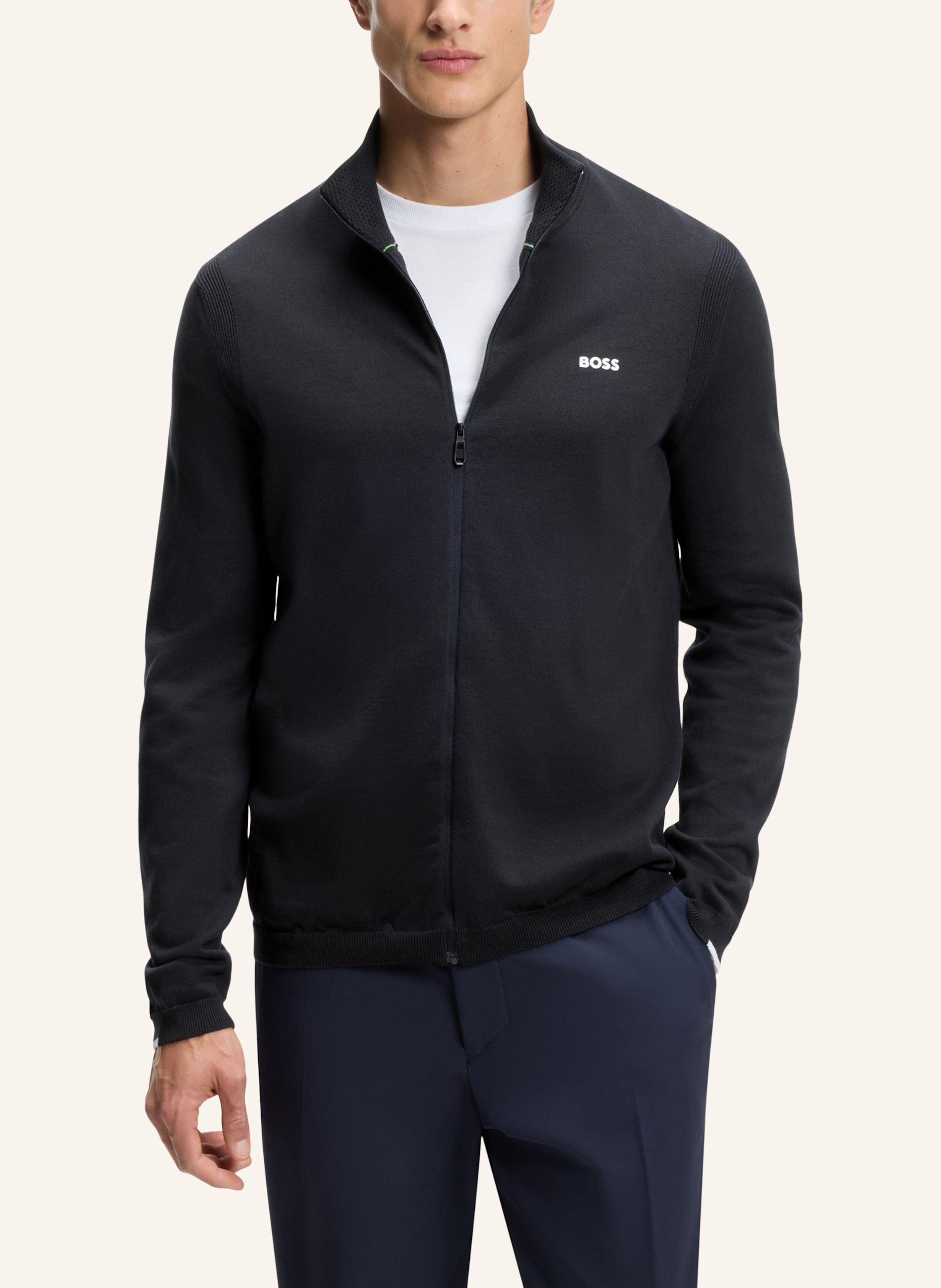 Thumbnail - Boss Strickjacke Kn_Ever-X Fz Regular Fit blau