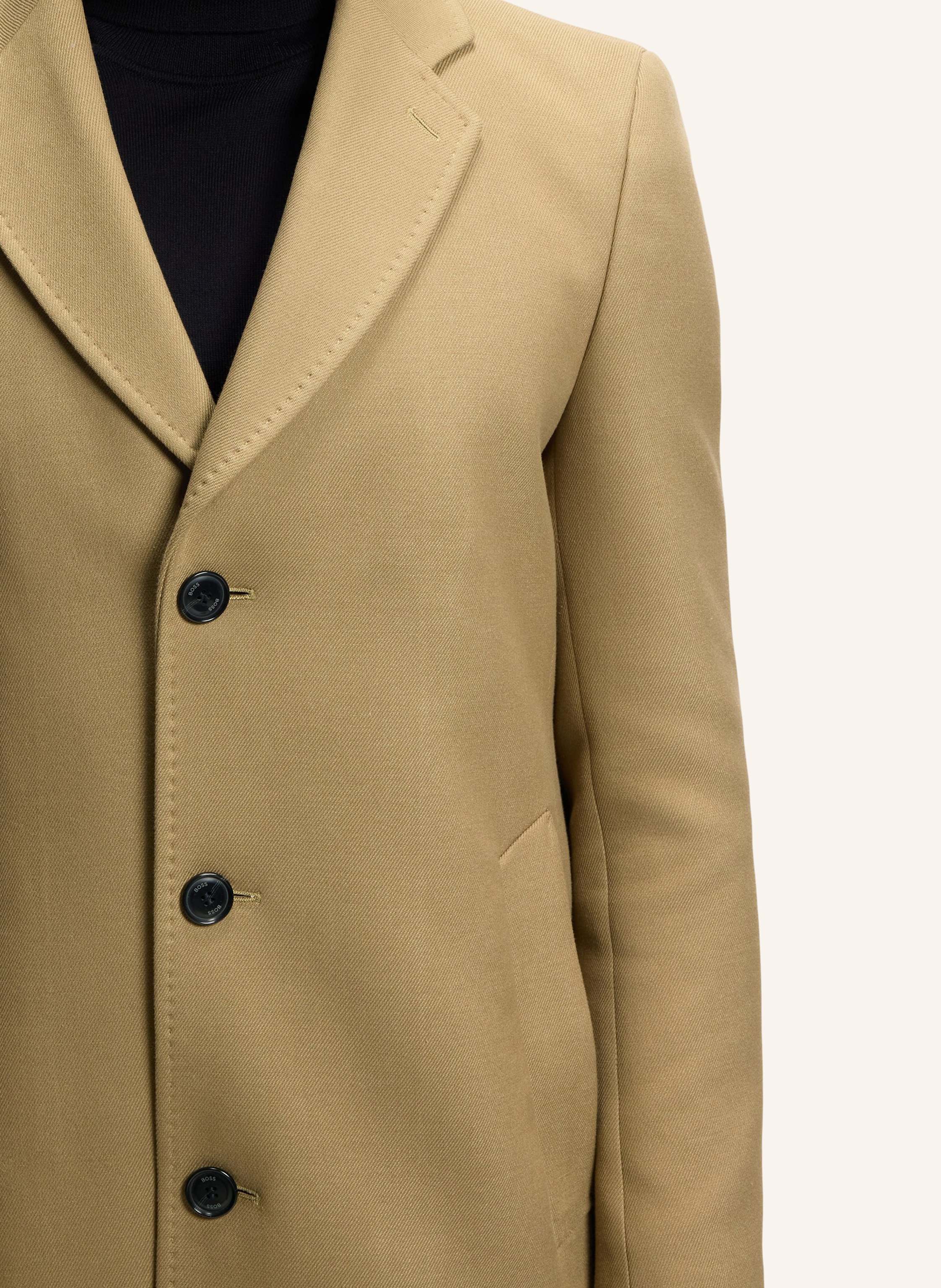 Thumbnail - Boss Klassischer Mantel H-Hyde-Bib-254 Slim Fit gruen