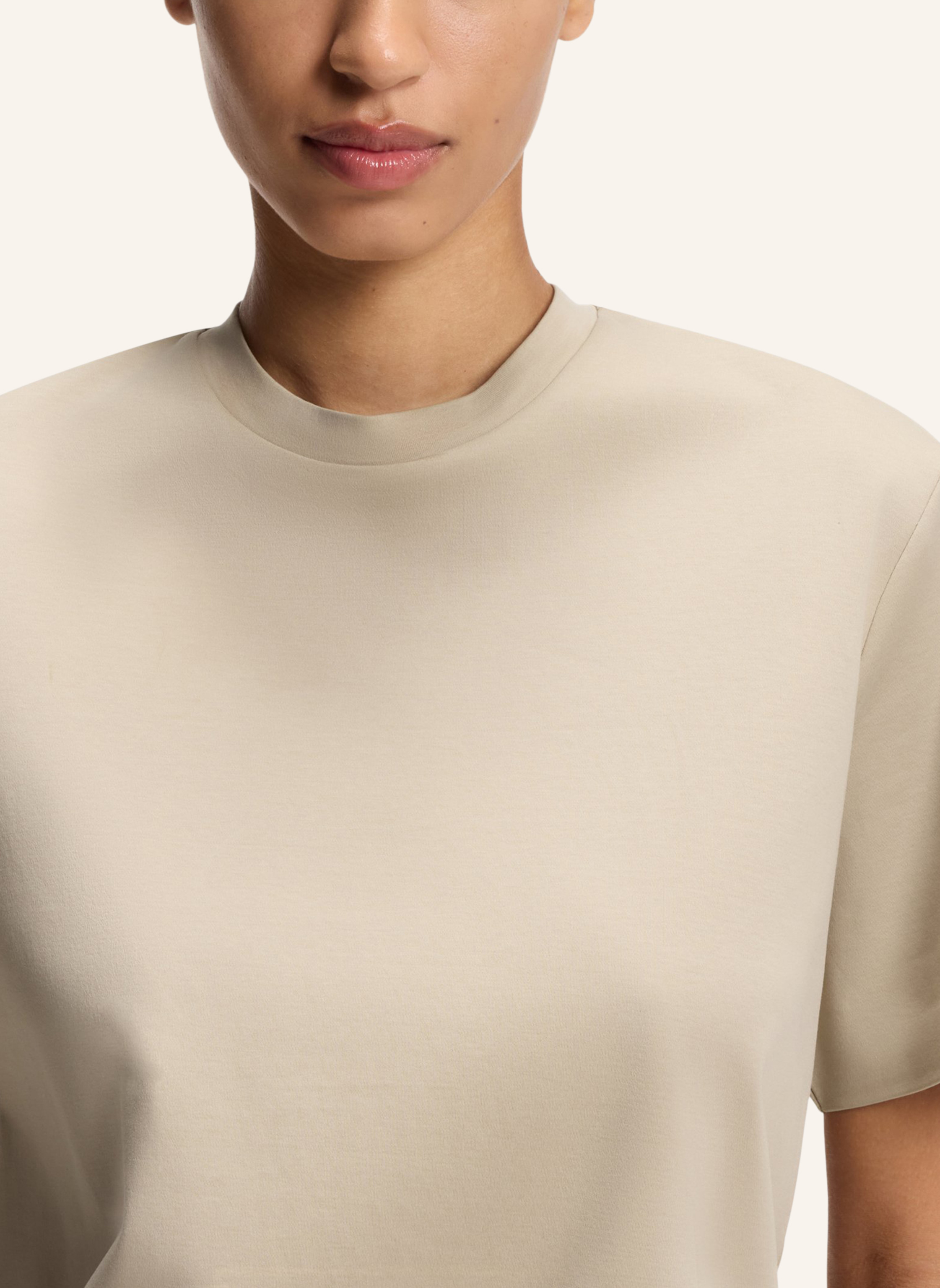 Thumbnail - Boss T-Shirt Eharpa Relaxed Fit beige