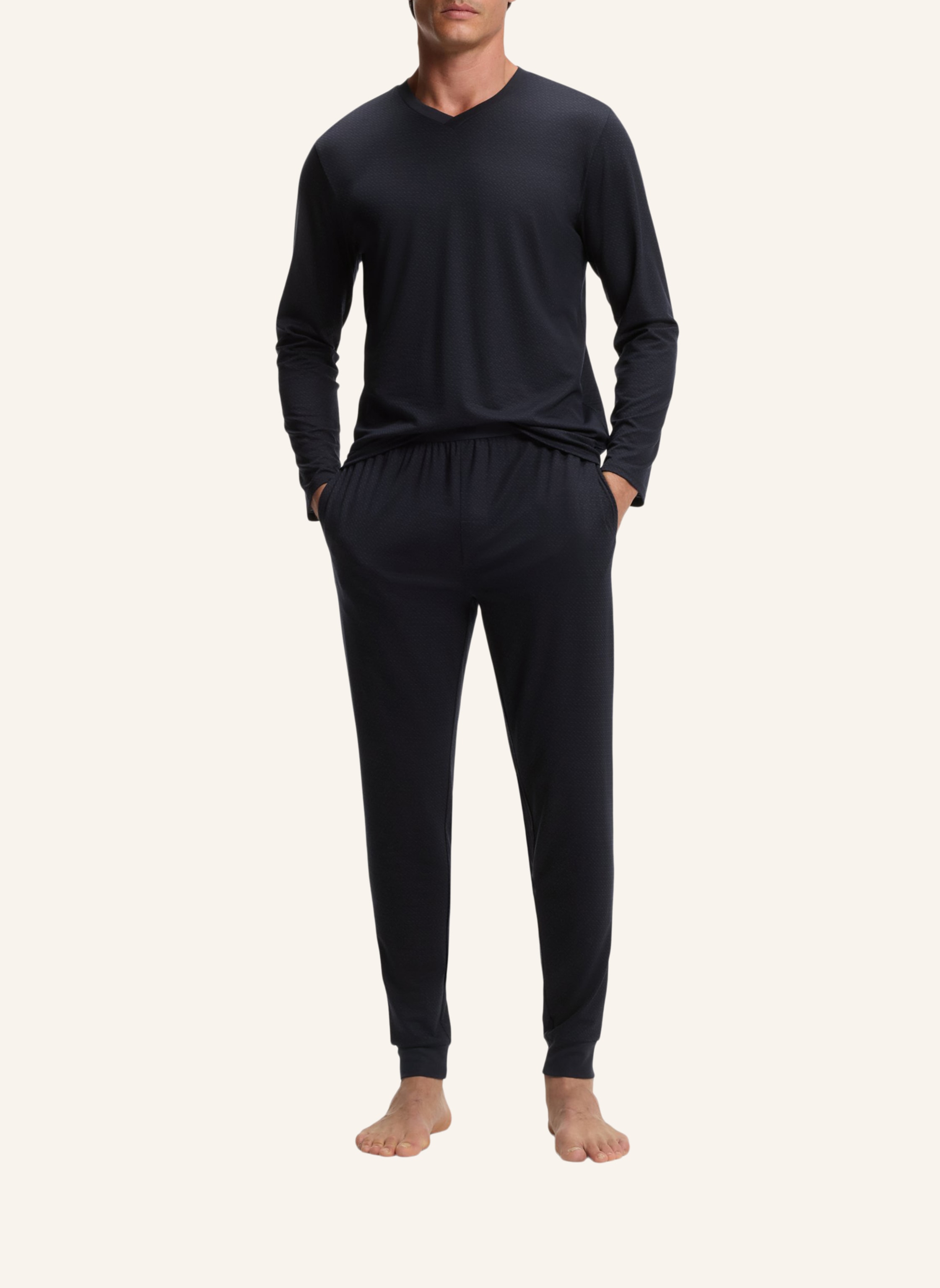 Thumbnail - Boss Pyjama-Set Energetic Long Set Regular Fit blau