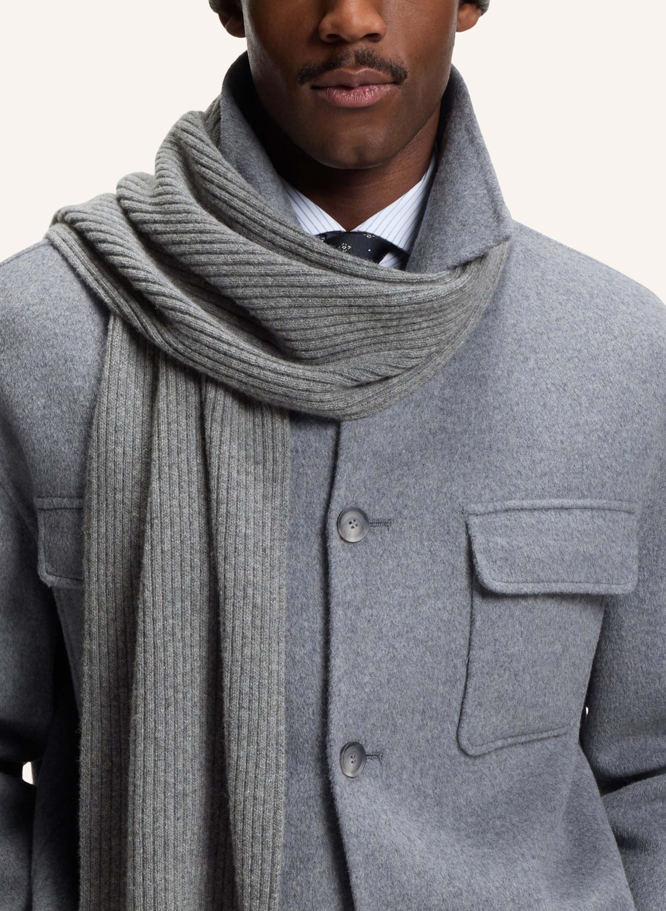 Thumbnail - Boss Strickschal Uboldi_Set silber