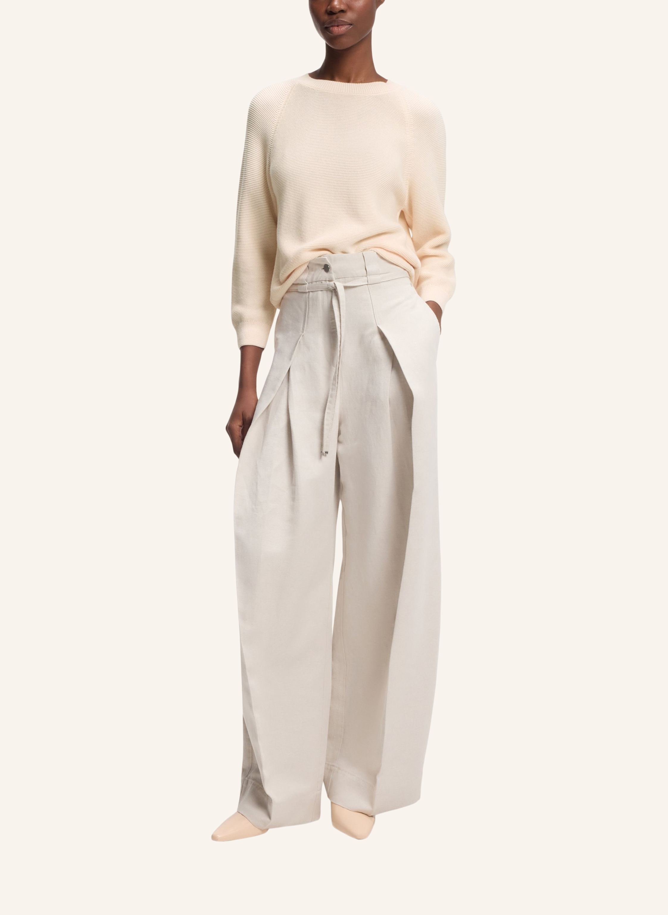 Thumbnail - Boss Pullover Fovila Relaxed Fit beige