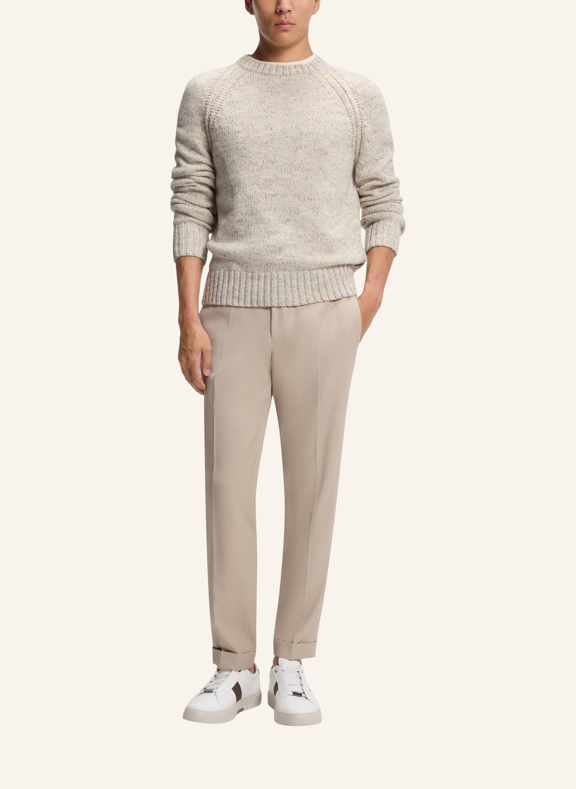 Thumbnail - Boss Pullover L-Umonte Regular Fit beige