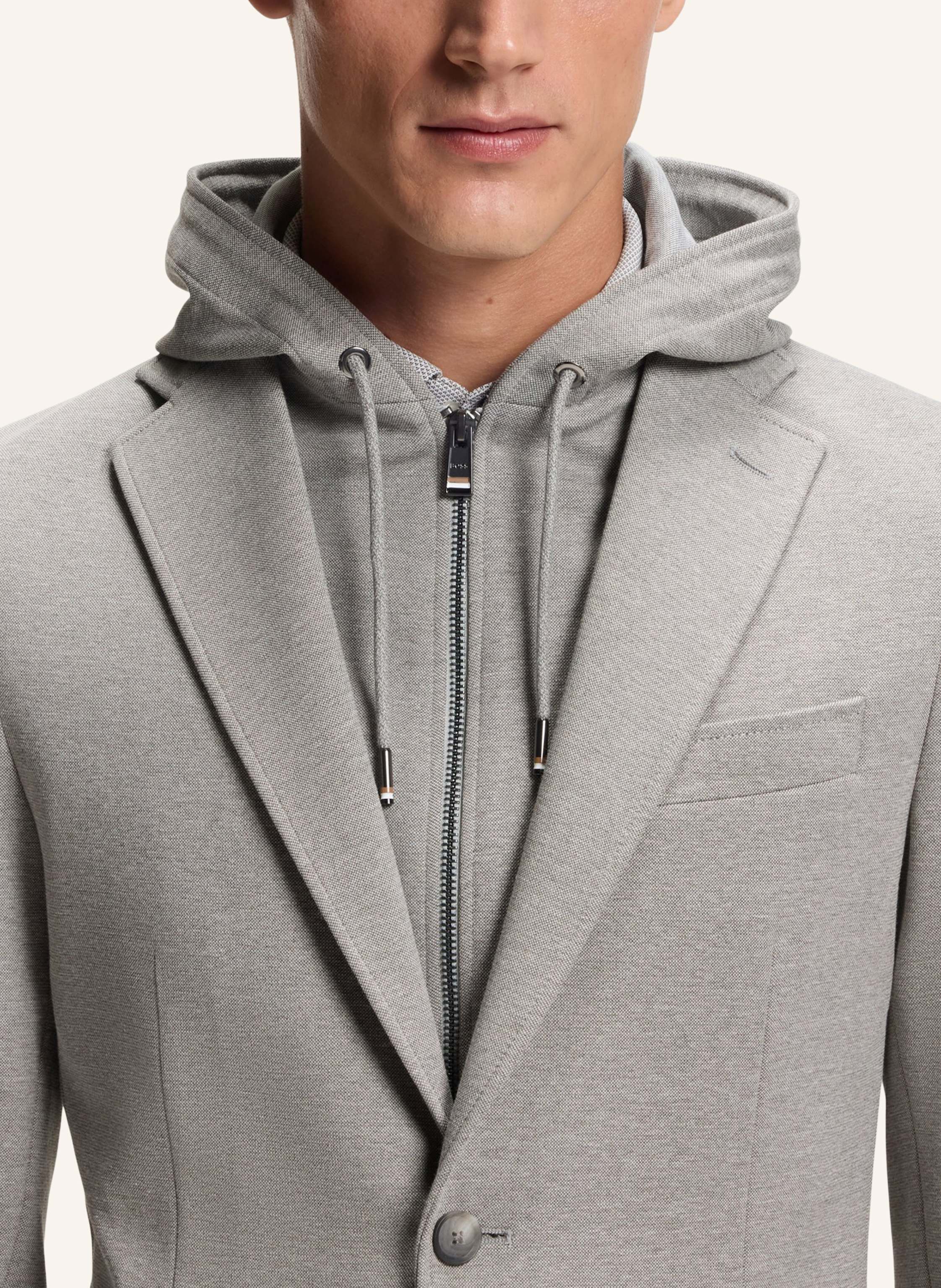 Thumbnail - Boss Blazer C-Hanry-J-hoodie253f Slim Fit silber