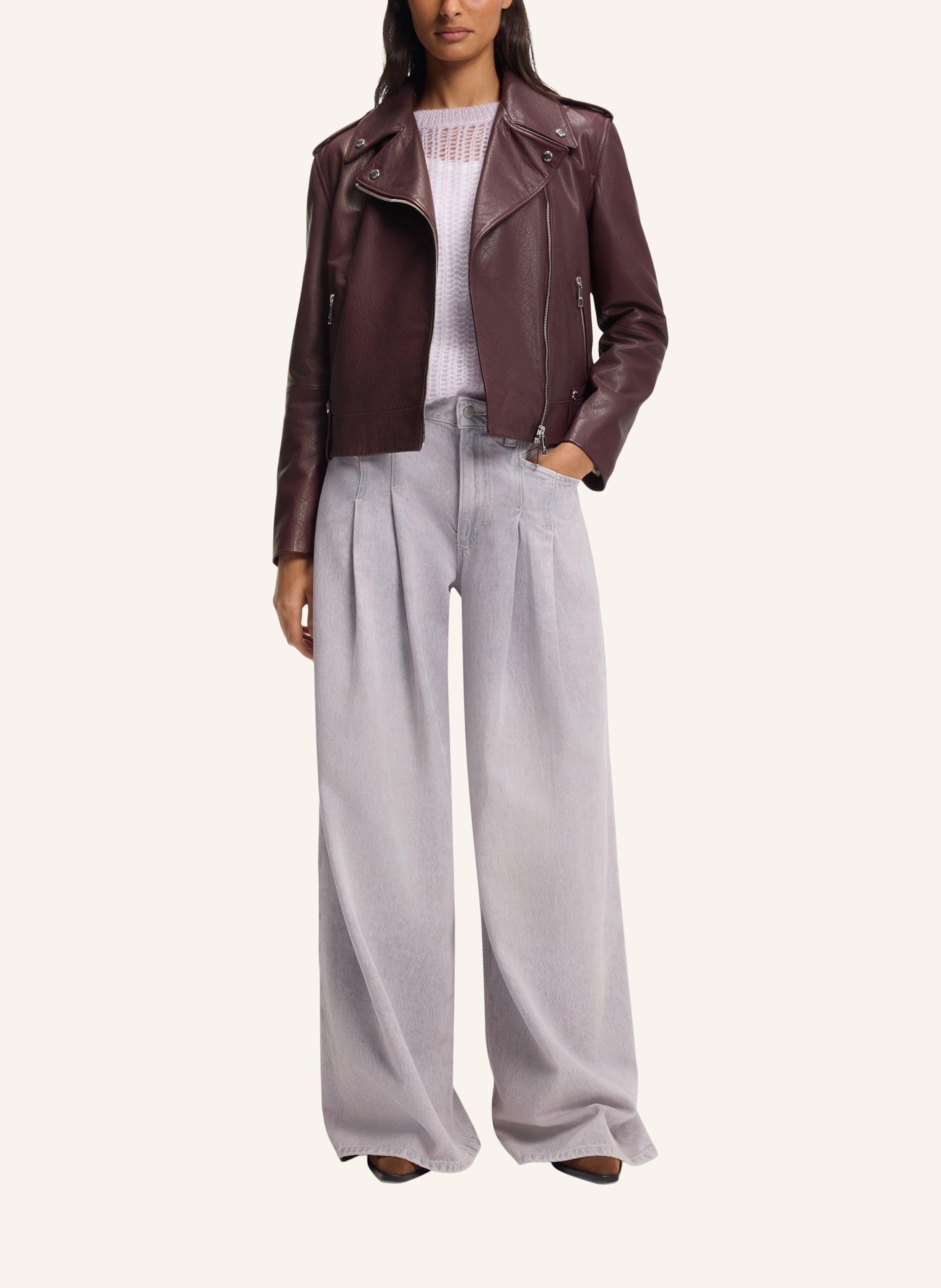 Thumbnail - Boss Lederjacke C_Sandy Regular Fit braun