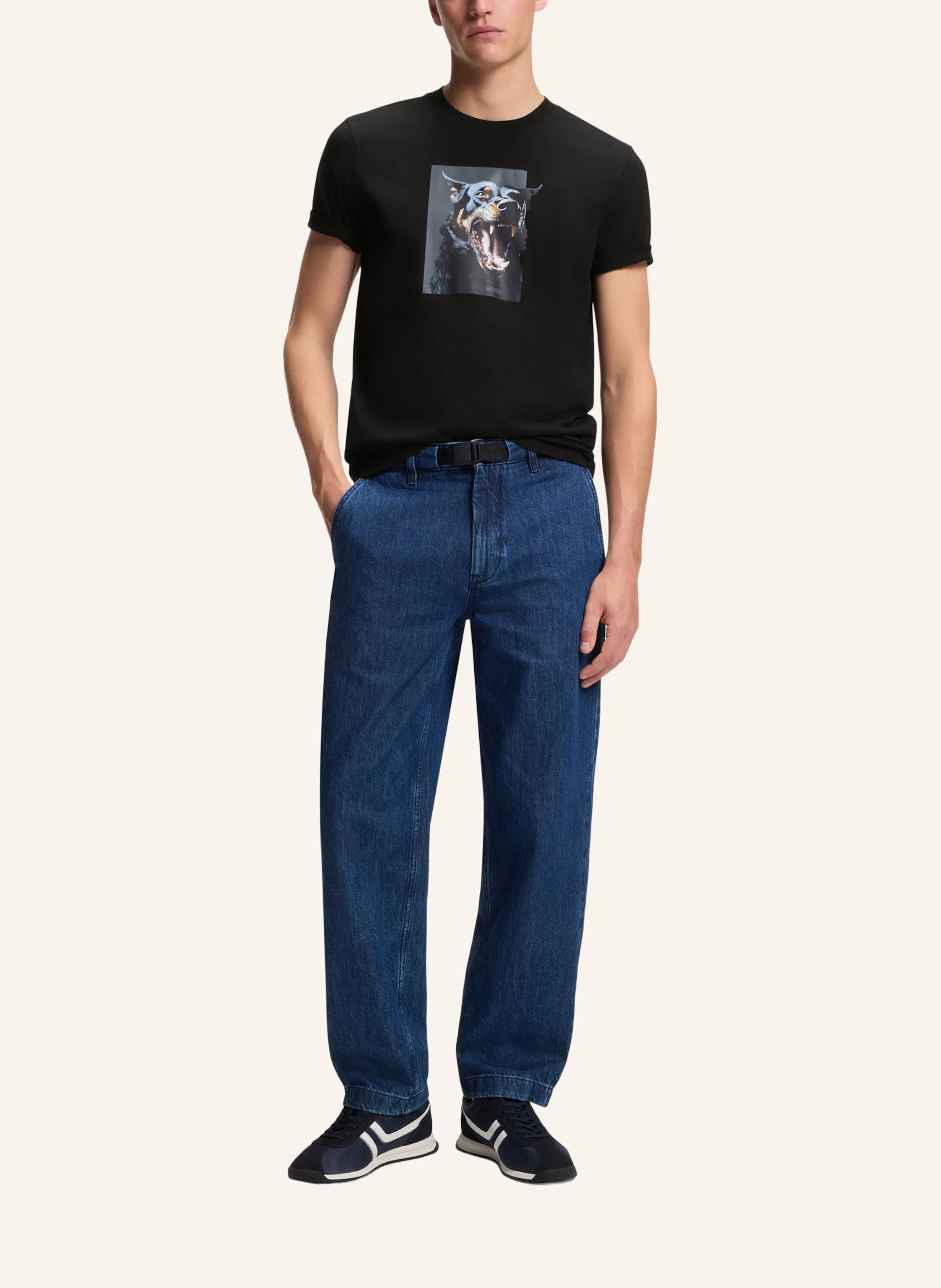 Thumbnail - Boss T-Shirt Te_Dobermann schwarz