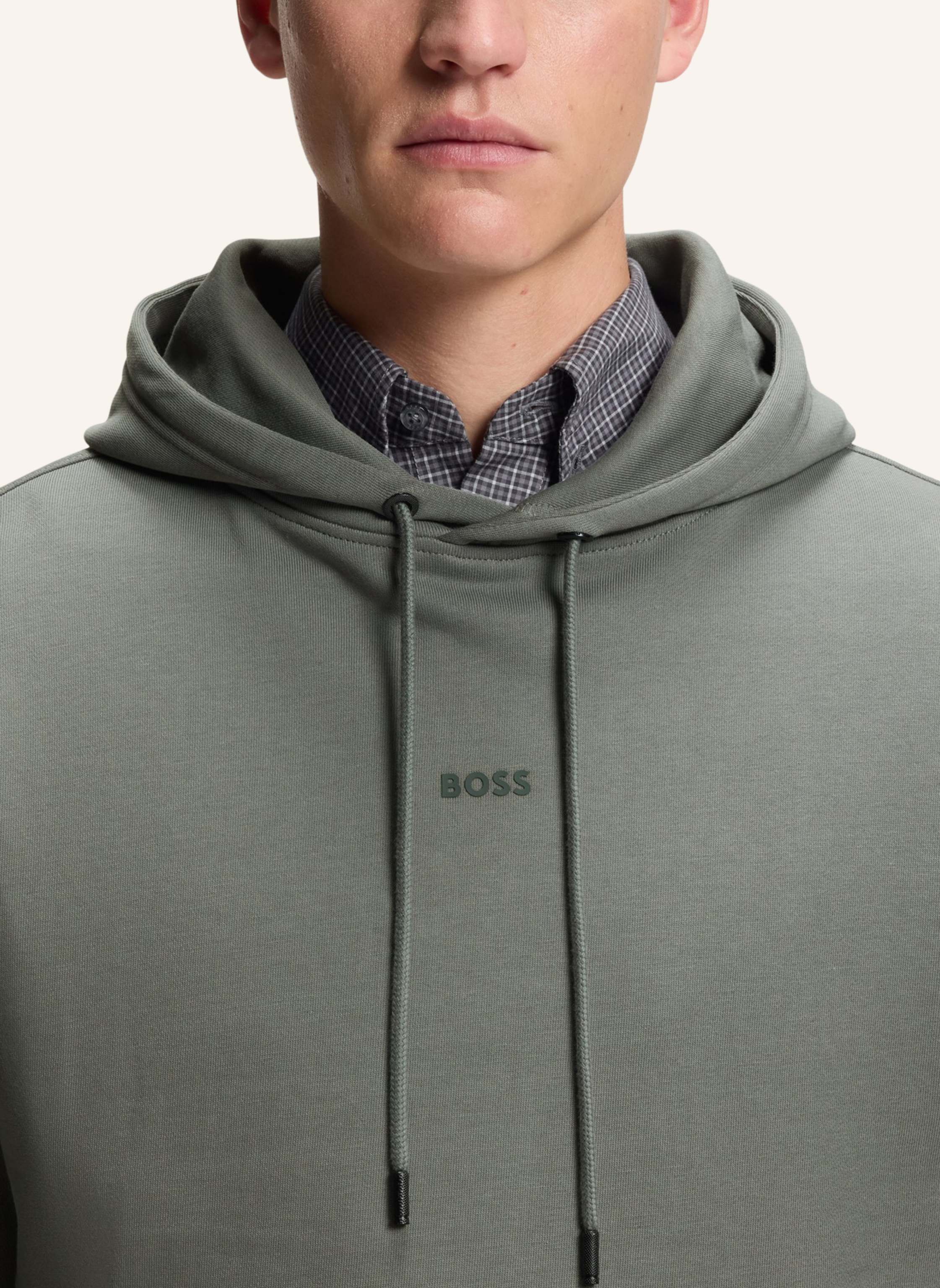Thumbnail - Boss Sweatshirt Tracksuitwesmallhood Regular Fit grau