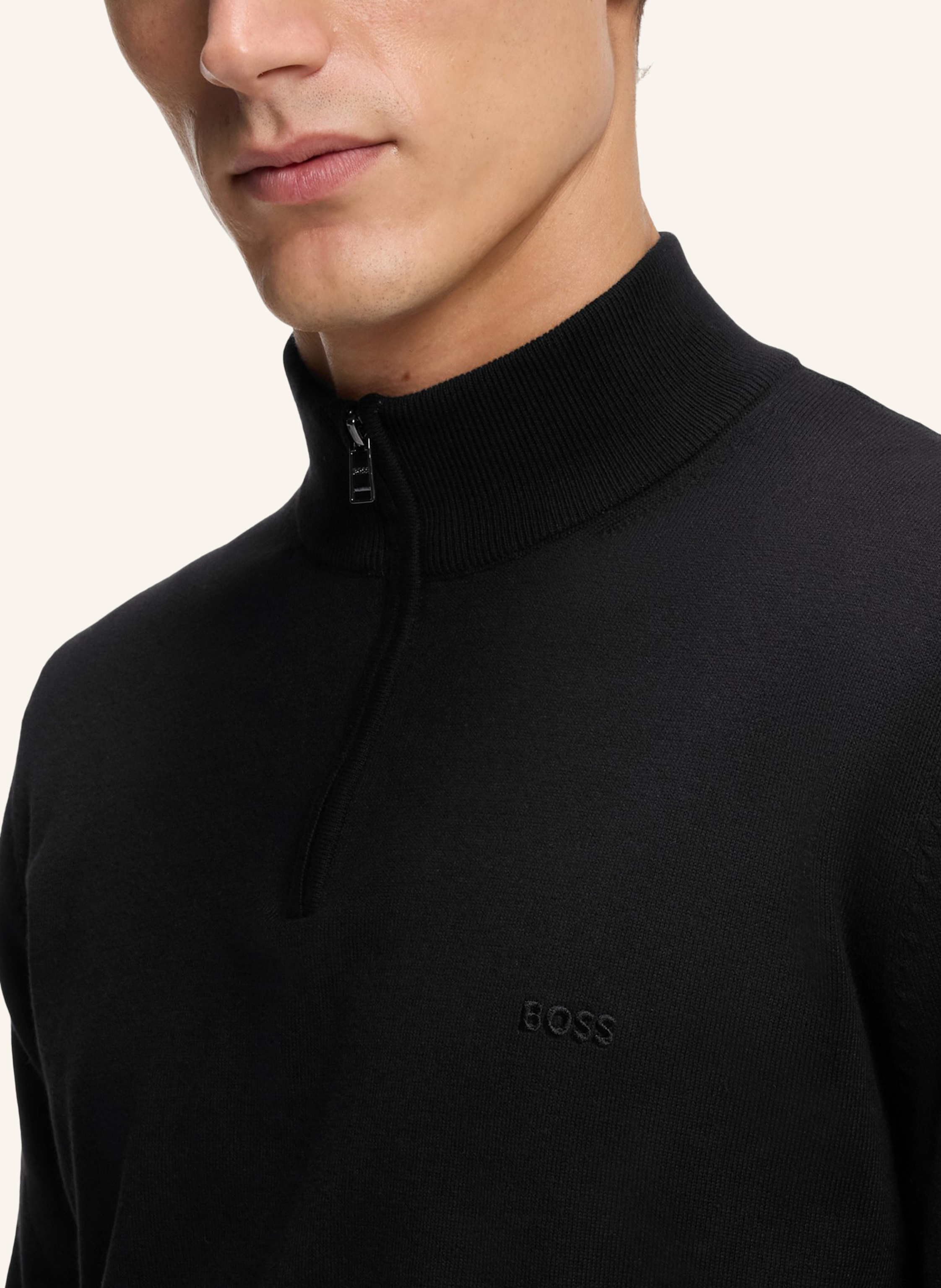 Thumbnail - Boss Pullover Padro-L Regular Fit schwarz