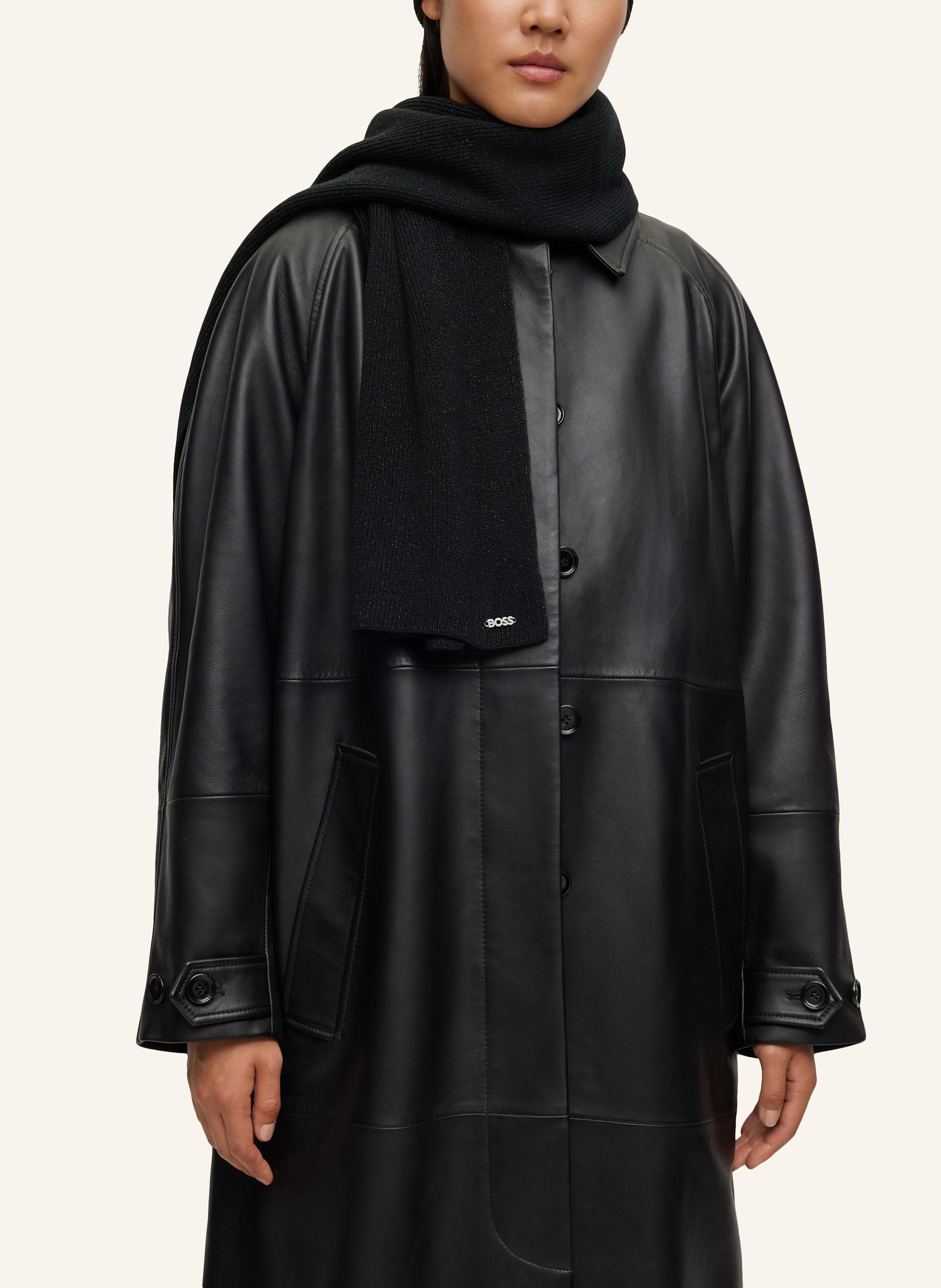 Thumbnail - Boss Strickschal Linia_Set schwarz