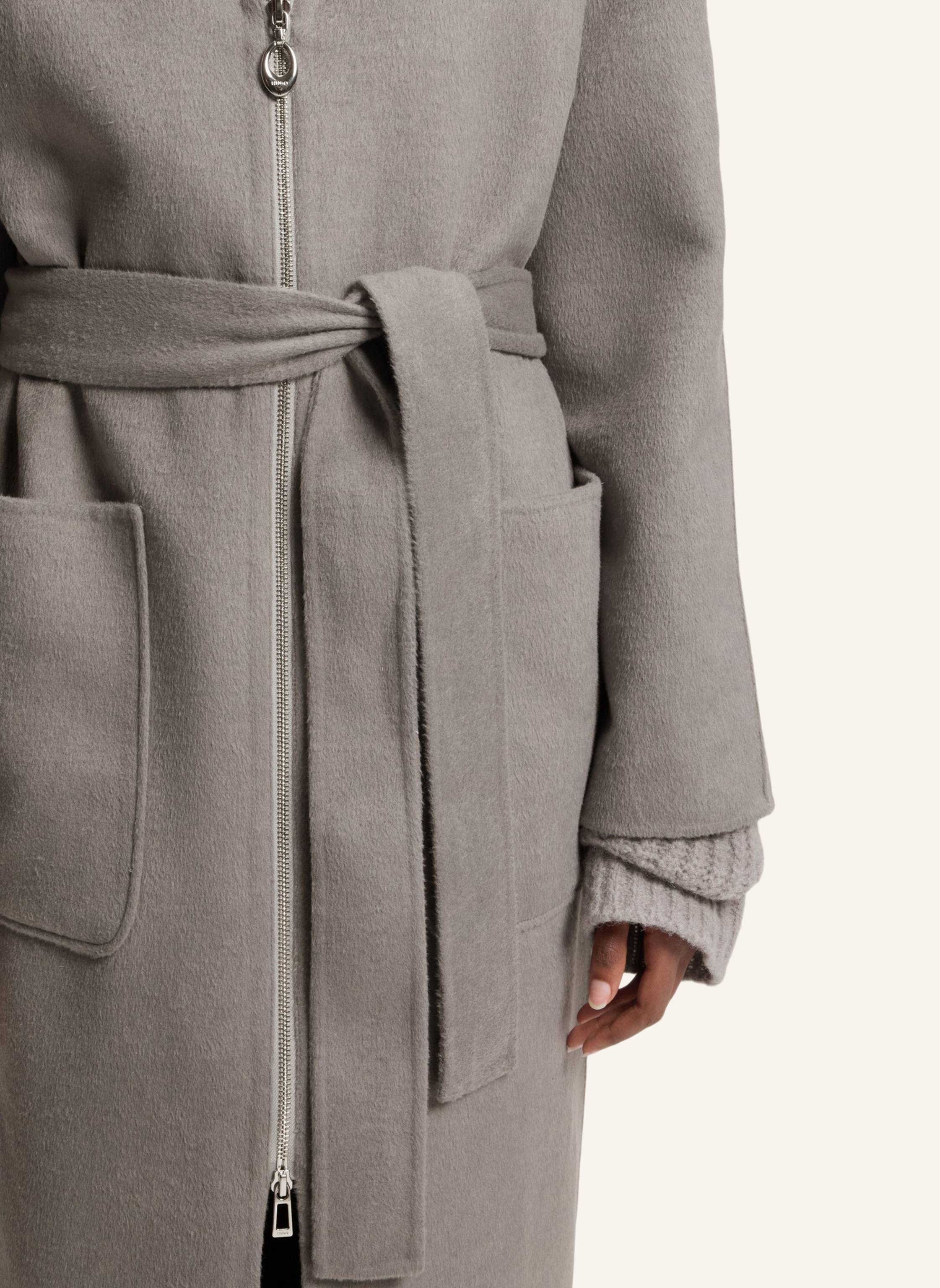 Thumbnail - Hugo Klassischer Mantel Minetta-1_Df Relaxed Fit grau