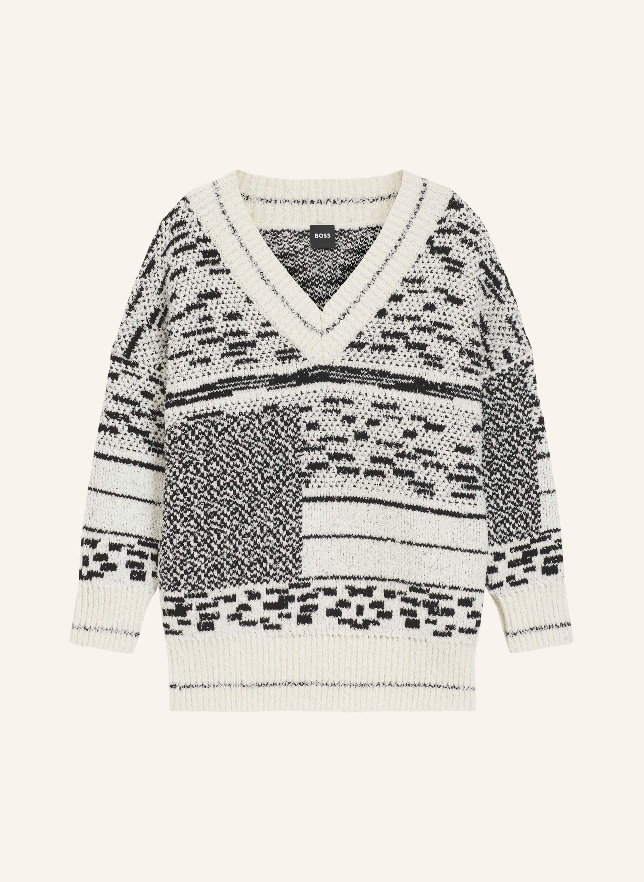 Boss Sweater Fucsia Relaxed Fit beige