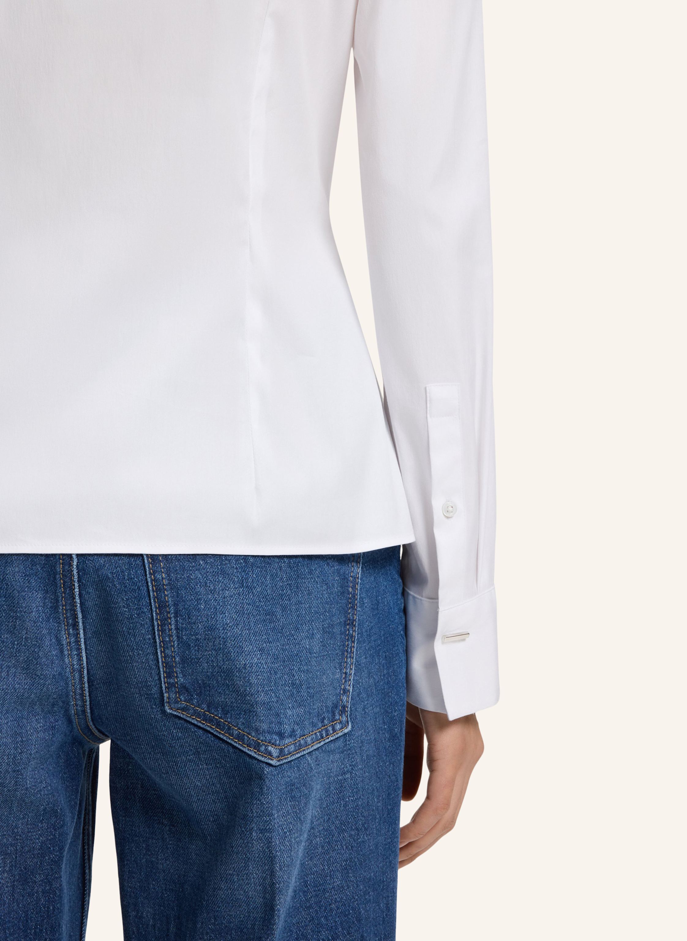 Thumbnail - Boss Business Bluse Burbel Slim Fit weiss