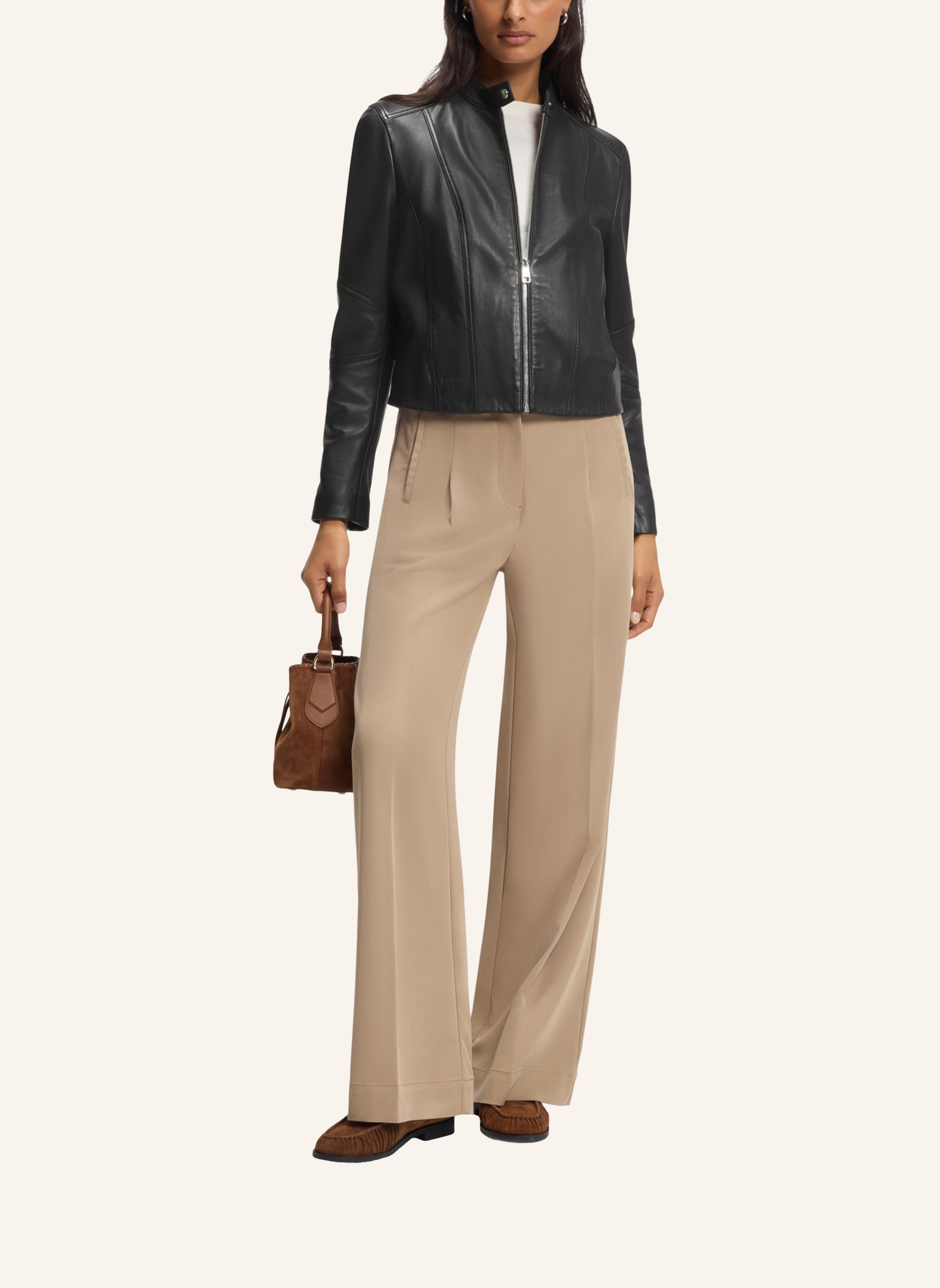 Thumbnail - Boss Lederjacke C_Saleste1 Regular Fit schwarz