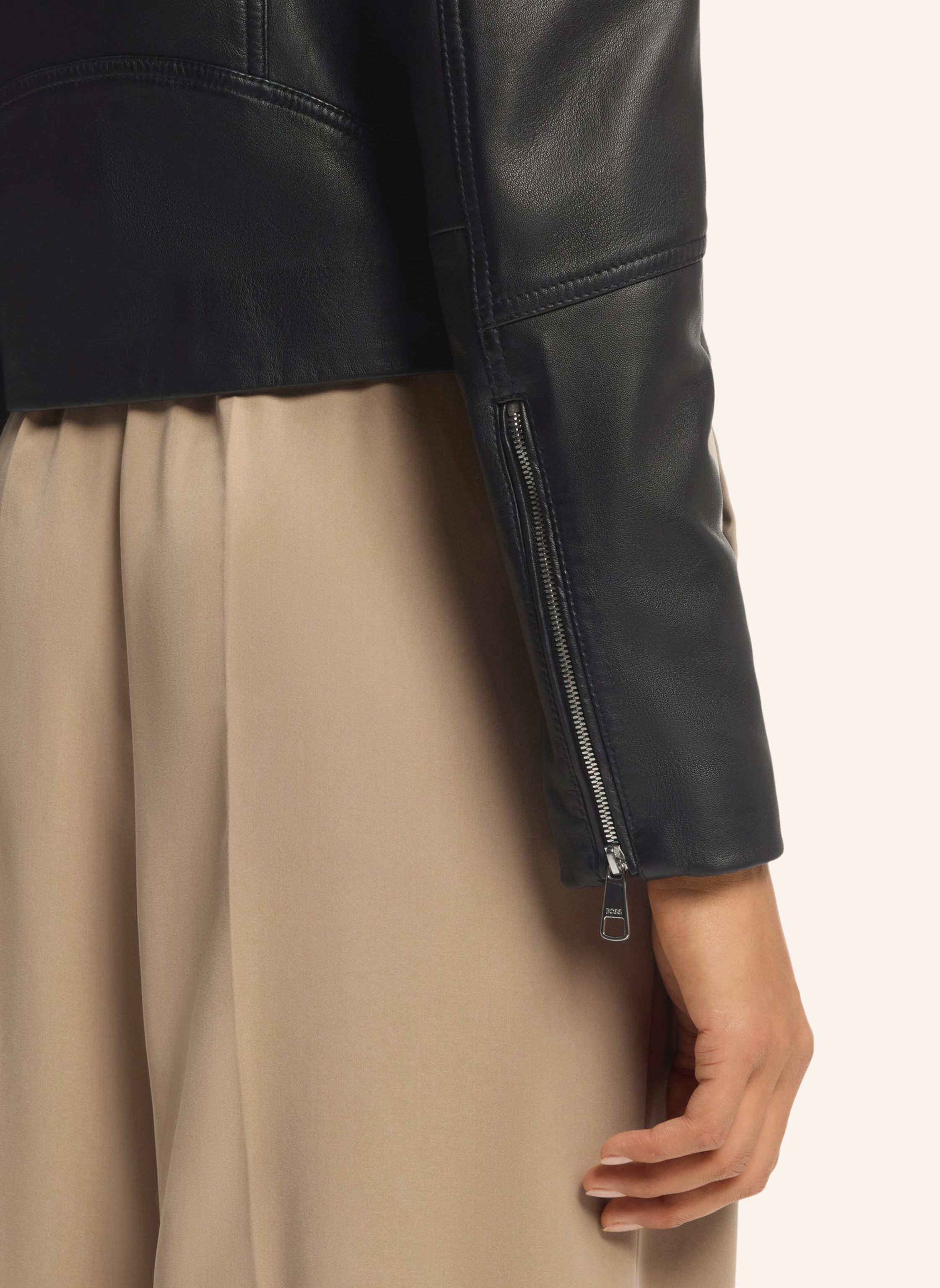 Thumbnail - Boss Lederjacke C_Saleste1 Regular Fit schwarz