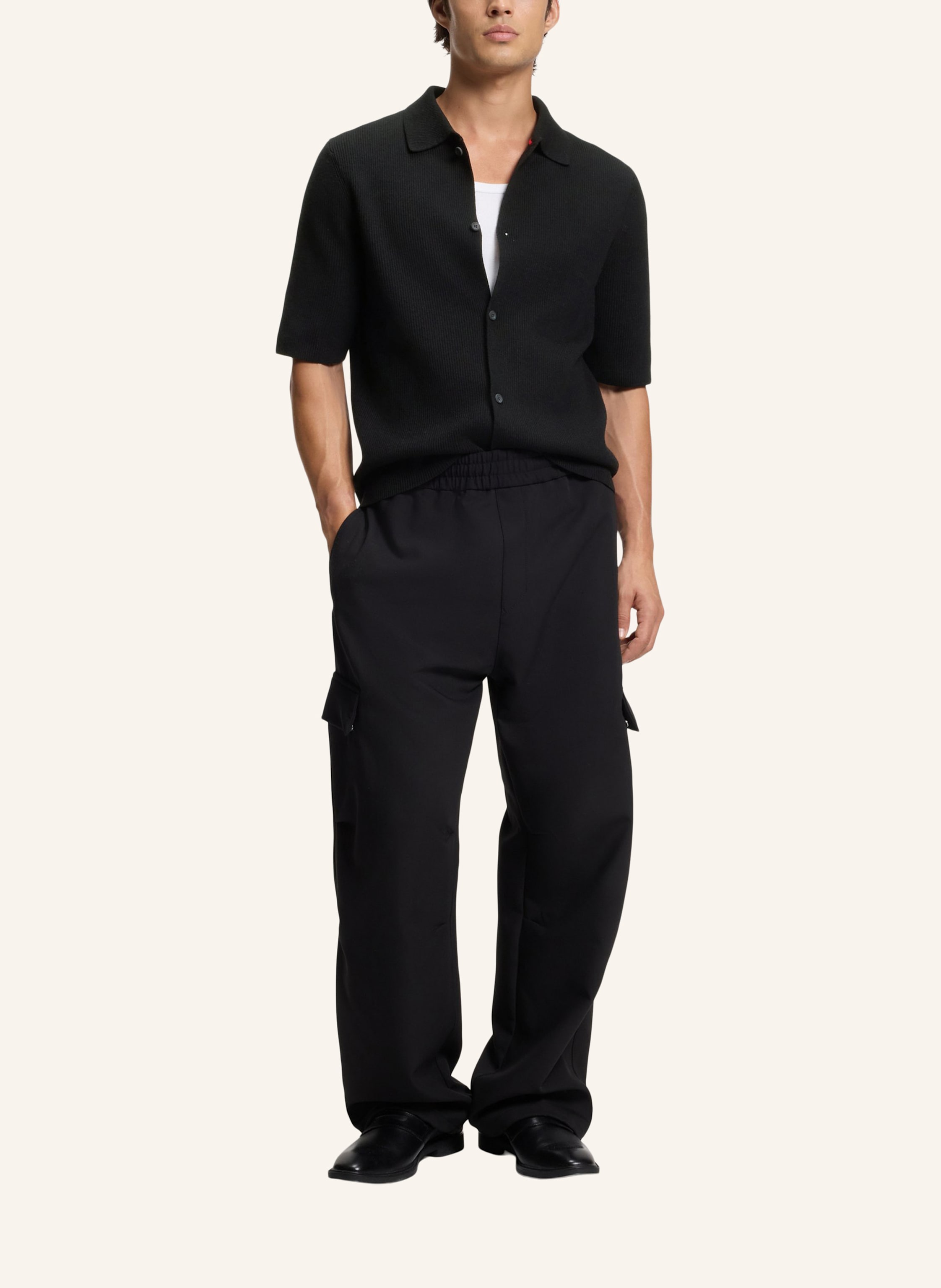 Thumbnail - Hugo Pullover Sincere Regular Fit schwarz