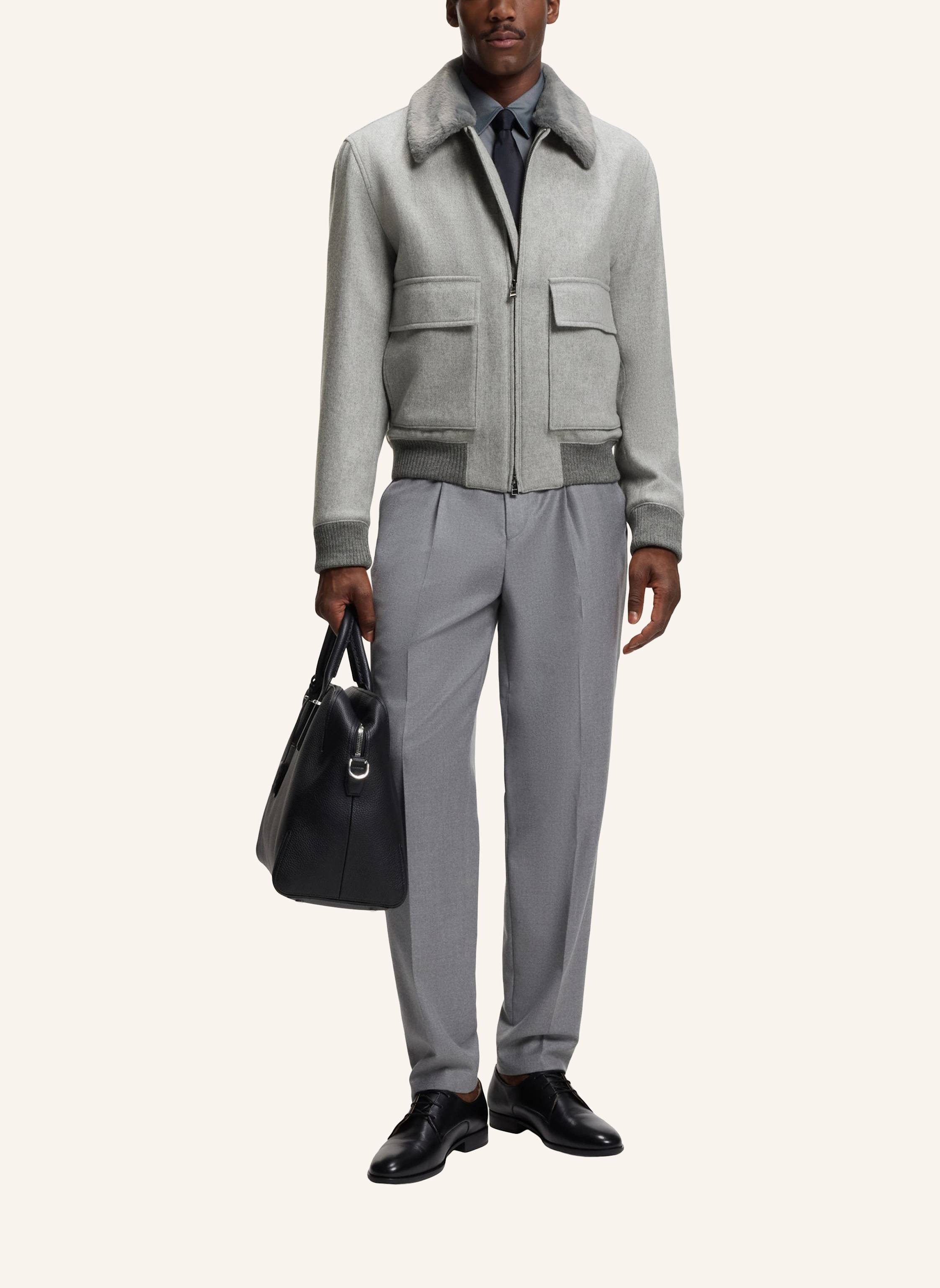 Thumbnail - Boss Klassischer Mantel H-Charly-251 Regular Fit silber