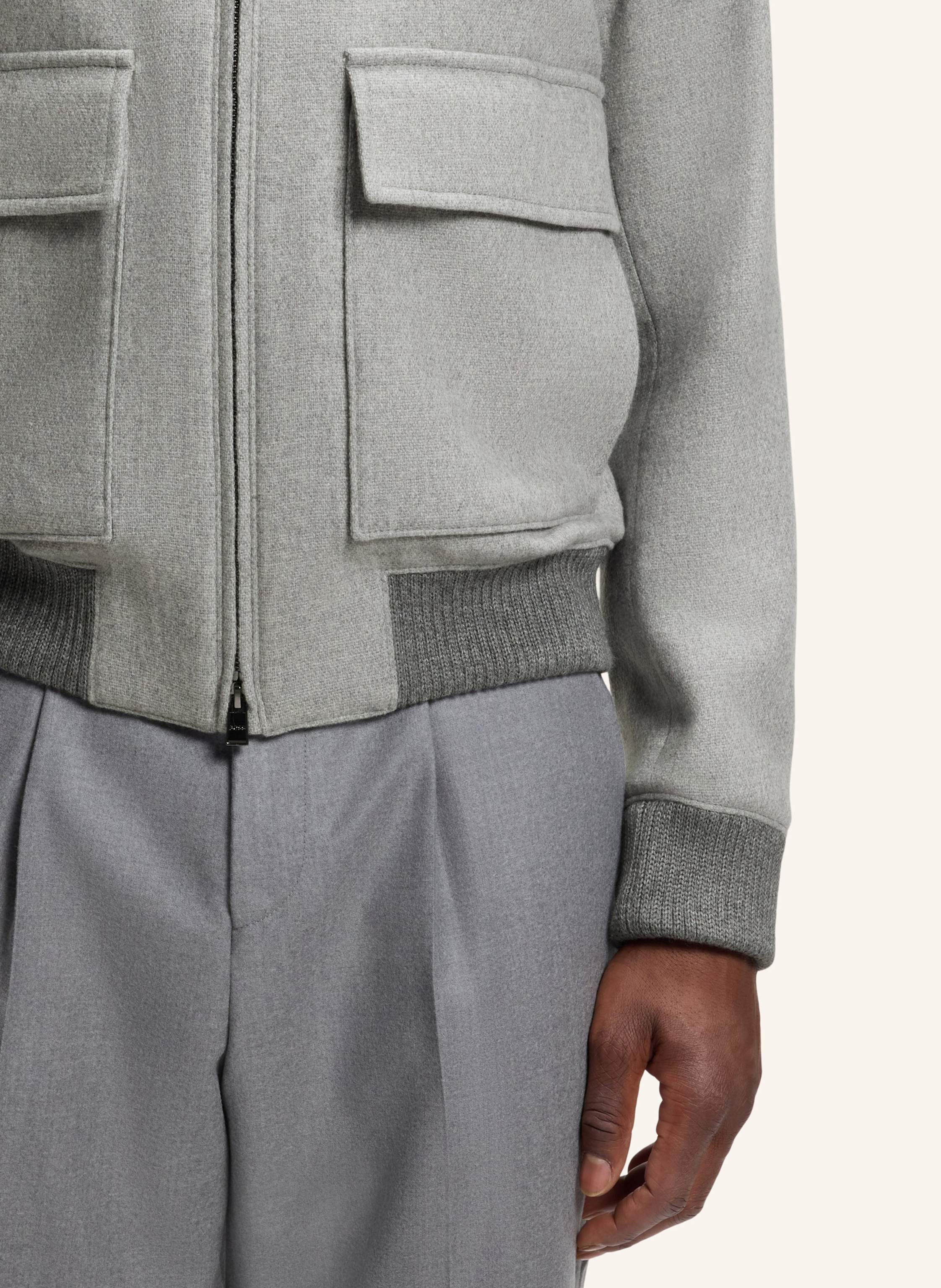 Thumbnail - Boss Klassischer Mantel H-Charly-251 Regular Fit silber