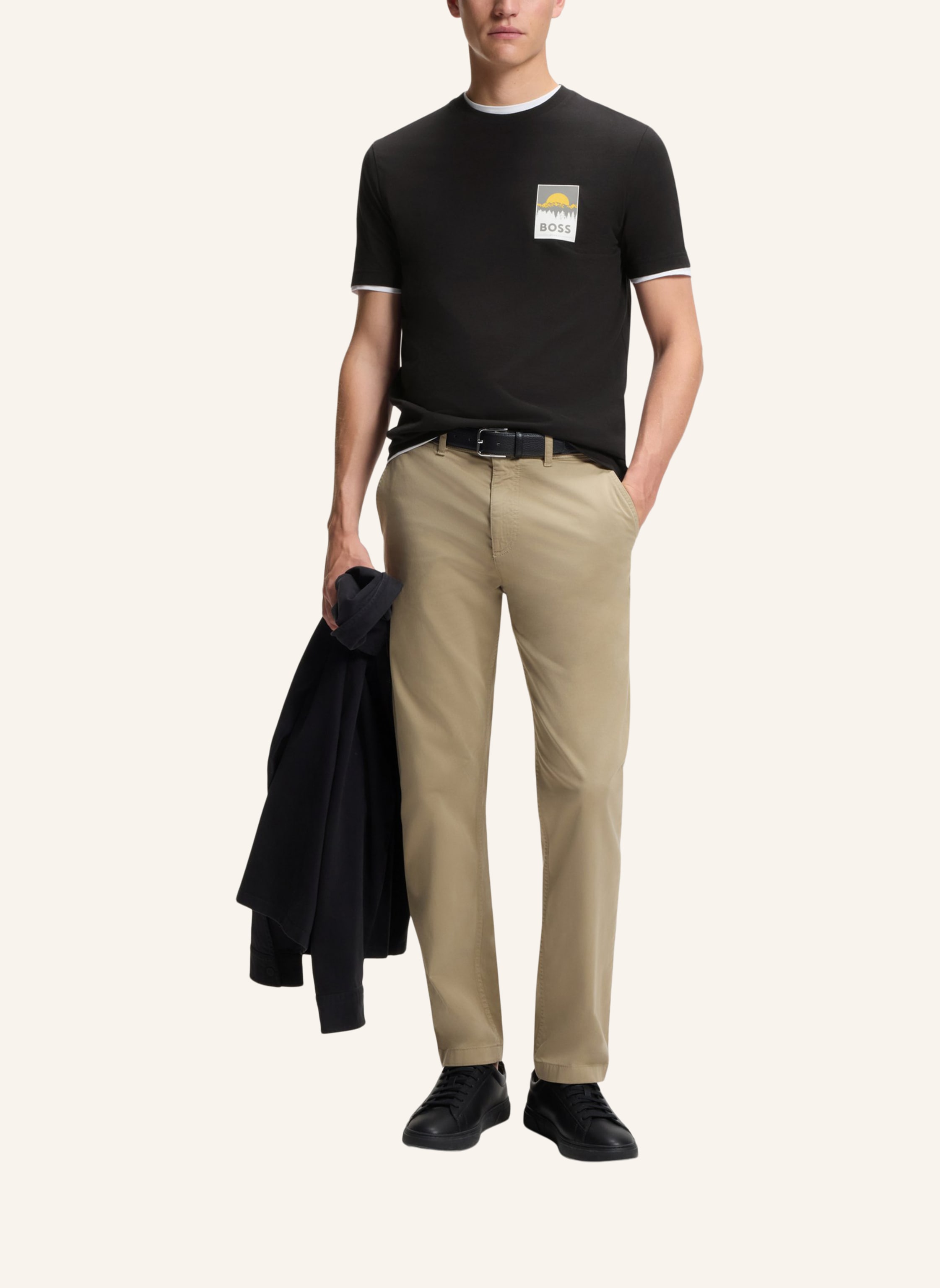 Thumbnail - Boss T-Shirt Te_Plain Regular Fit schwarz