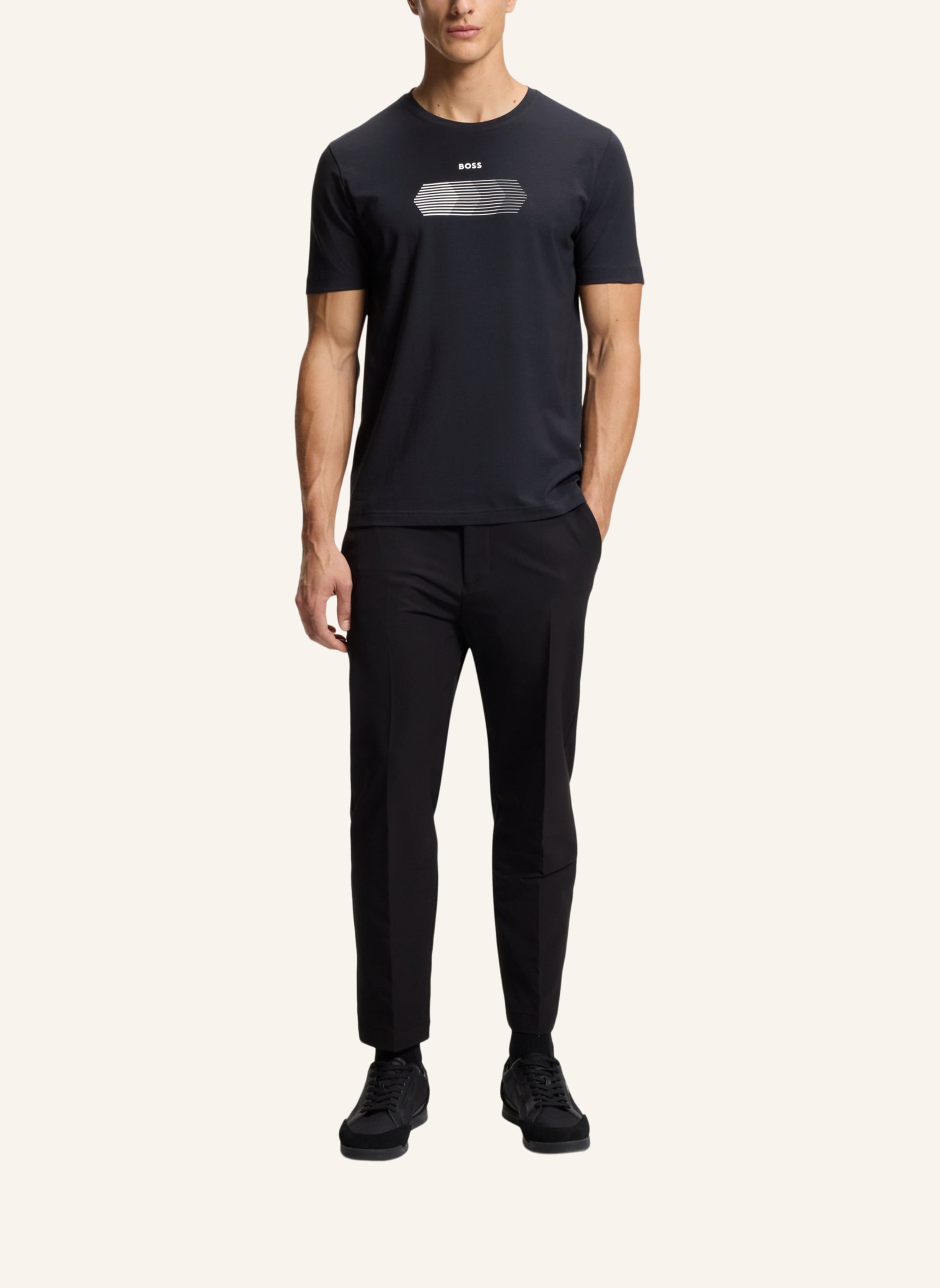 Thumbnail - Boss T-Shirt Ts_Graphic Set Cn Regular Fit rot