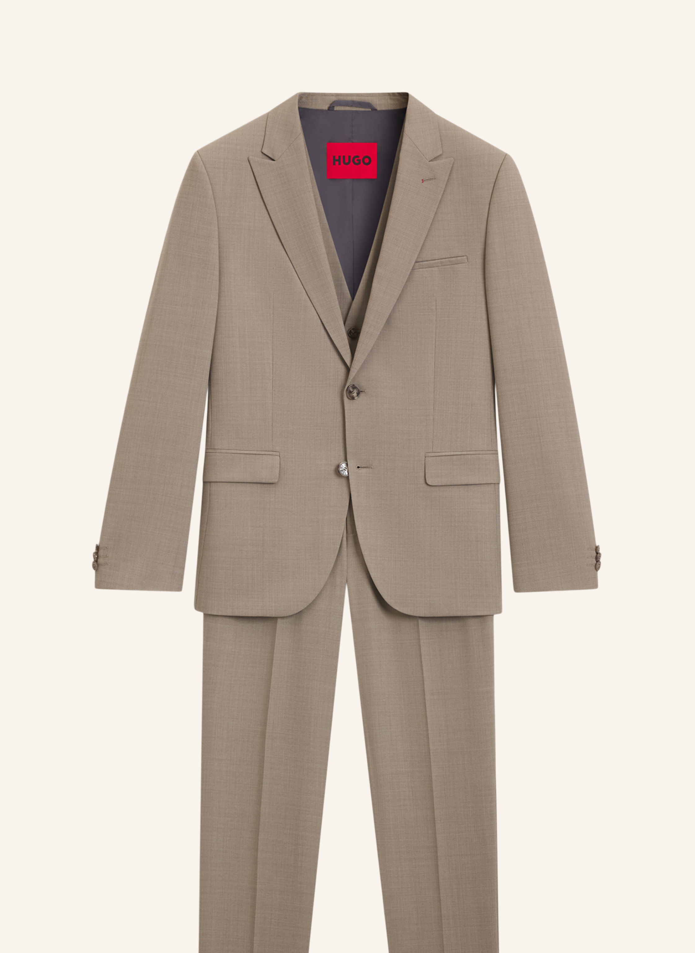 Hugo Anzug Arti/Hesten241V1X Extra-Slim Fit beige