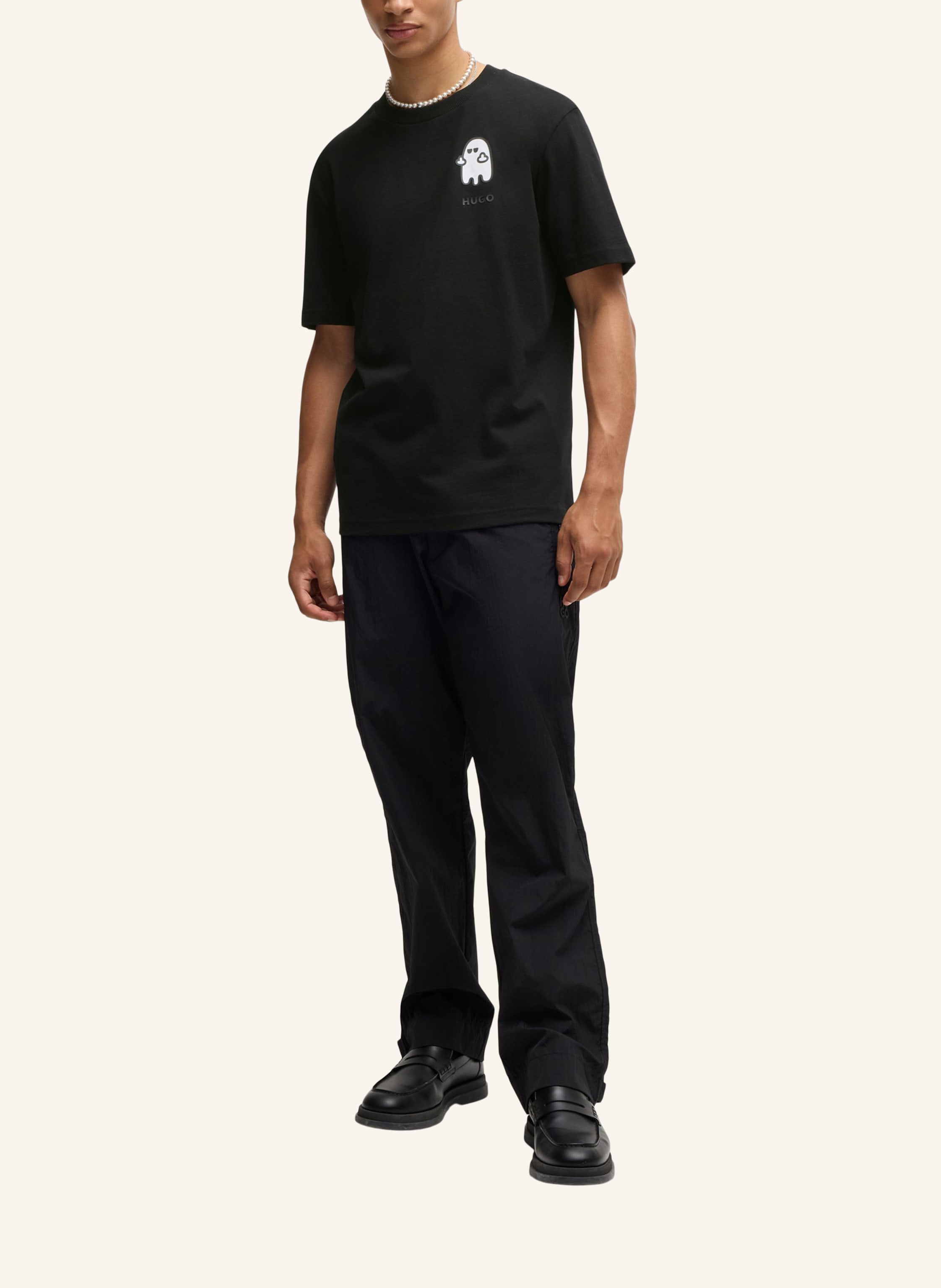 Thumbnail - Hugo T-Shirt Dicatiko Relaxed Fit schwarz