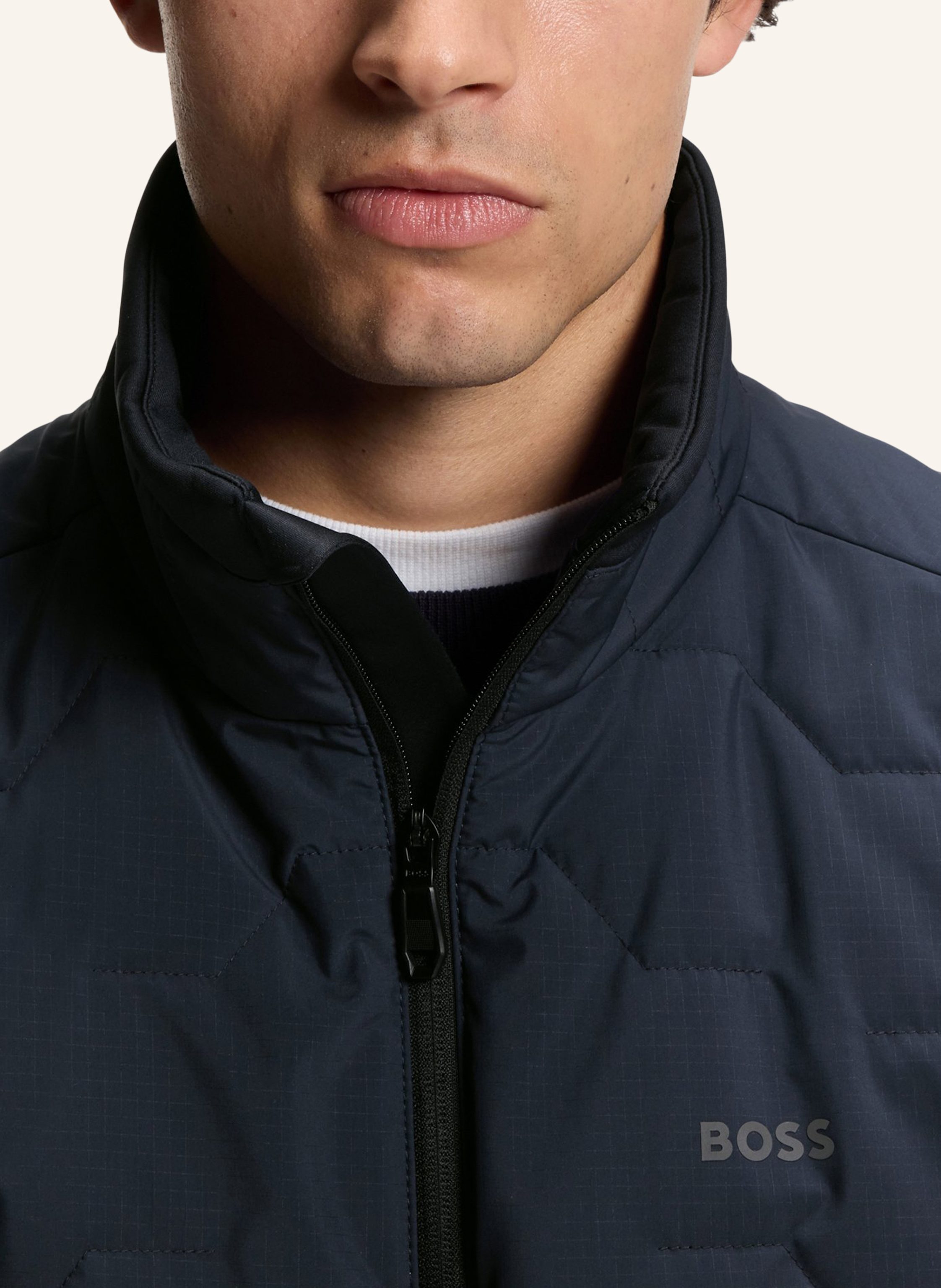 Thumbnail - Boss Casual Jacke Ow_Goc Chip Regular Fit blau