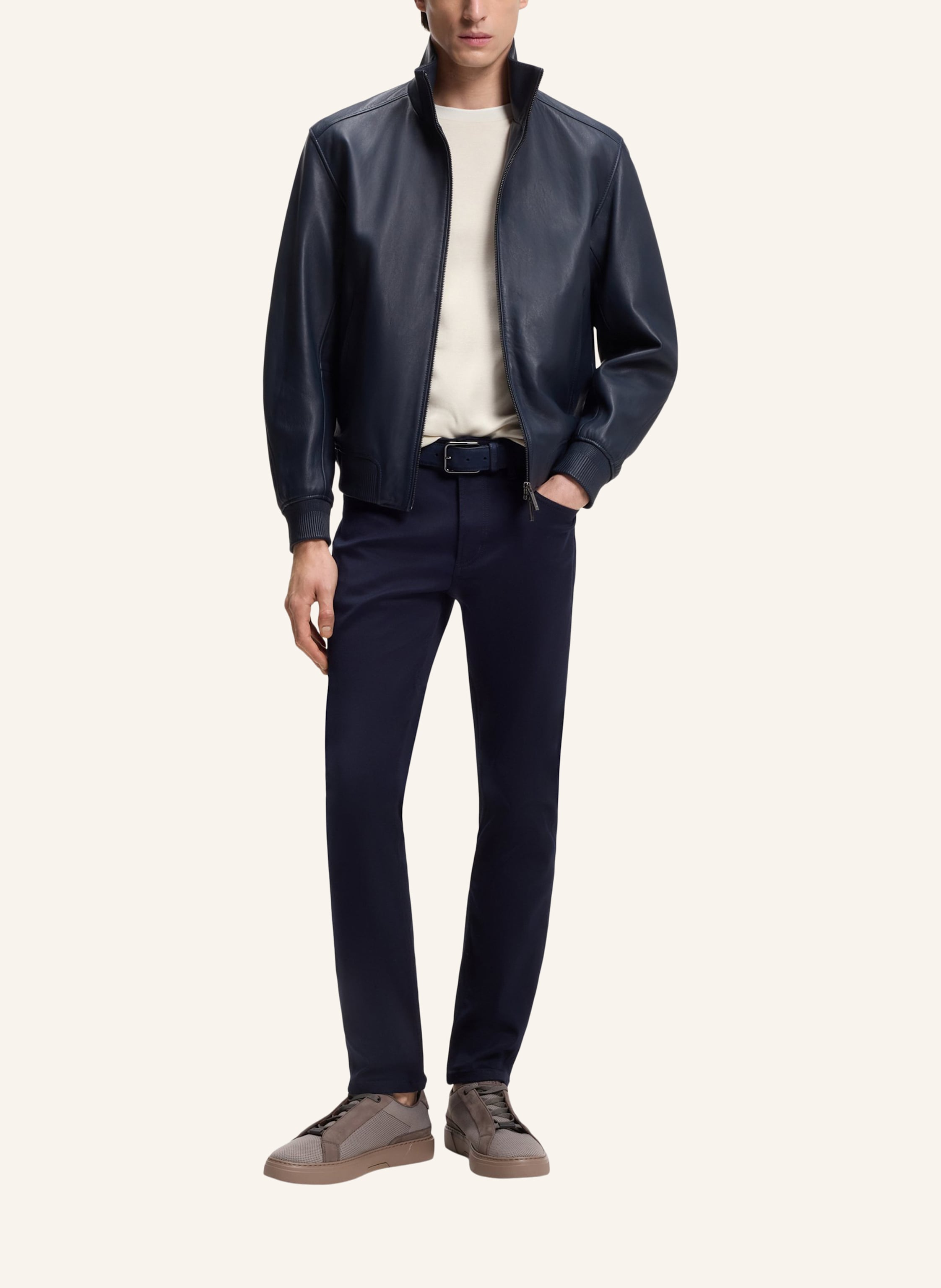 Thumbnail - Boss T-Shirt C-Thompson 242_Am Regular Fit beige