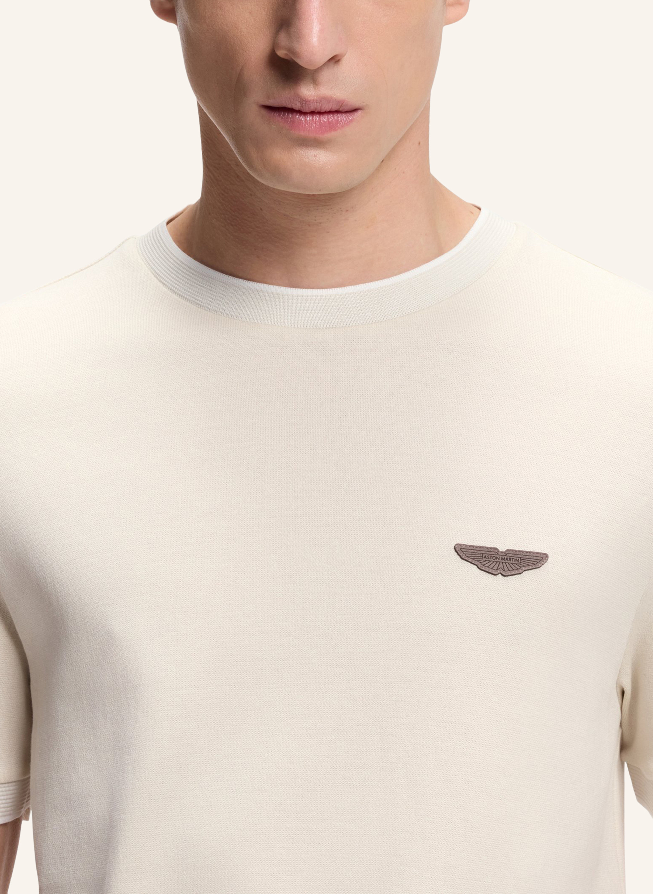 Thumbnail - Boss T-Shirt C-Thompson 242_Am Regular Fit beige