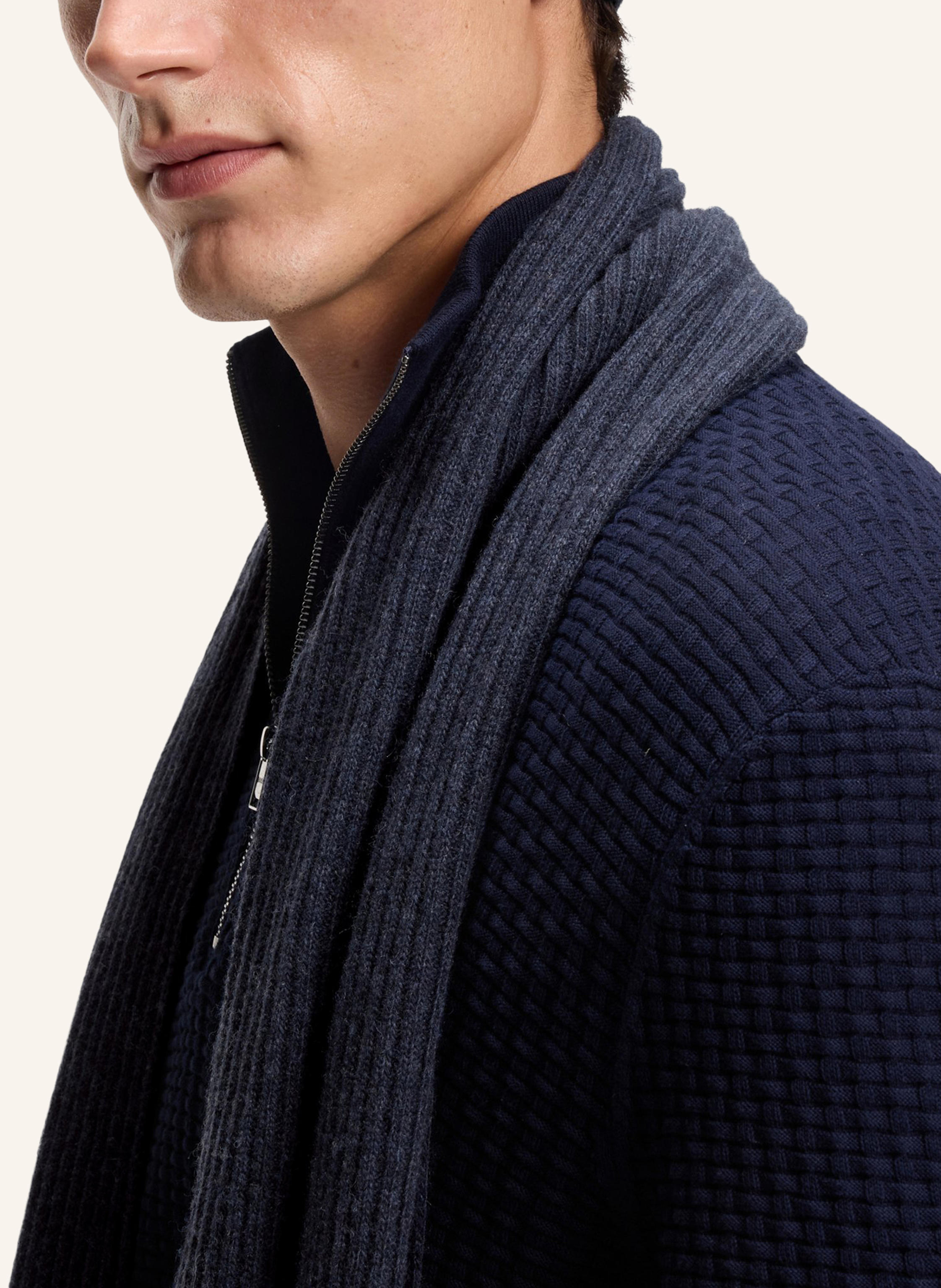 Thumbnail - Boss Strickschal Uboldi_Set blau