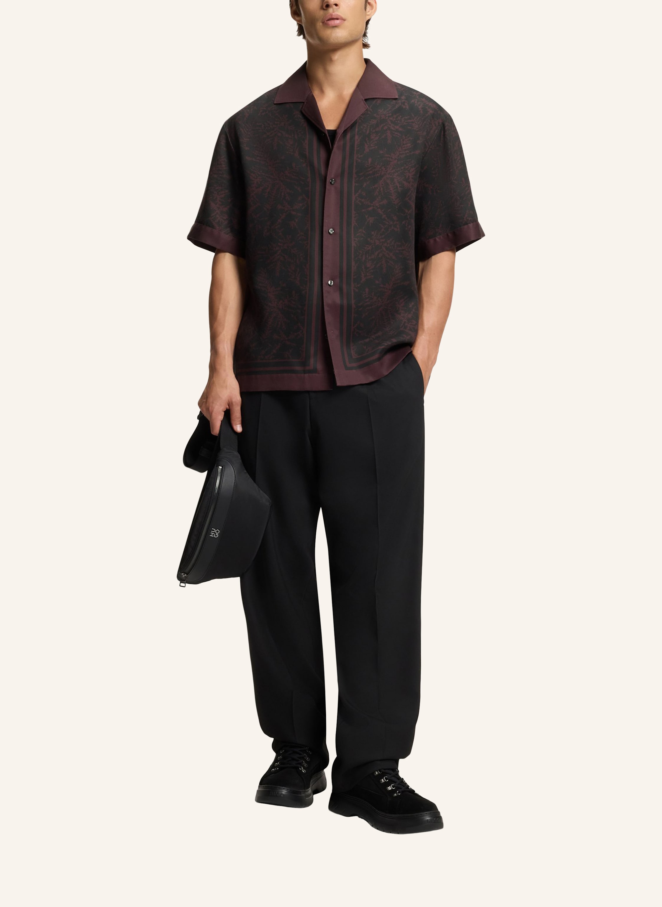 Thumbnail - Hugo Casual Hemd Espino Oversize Fit braun