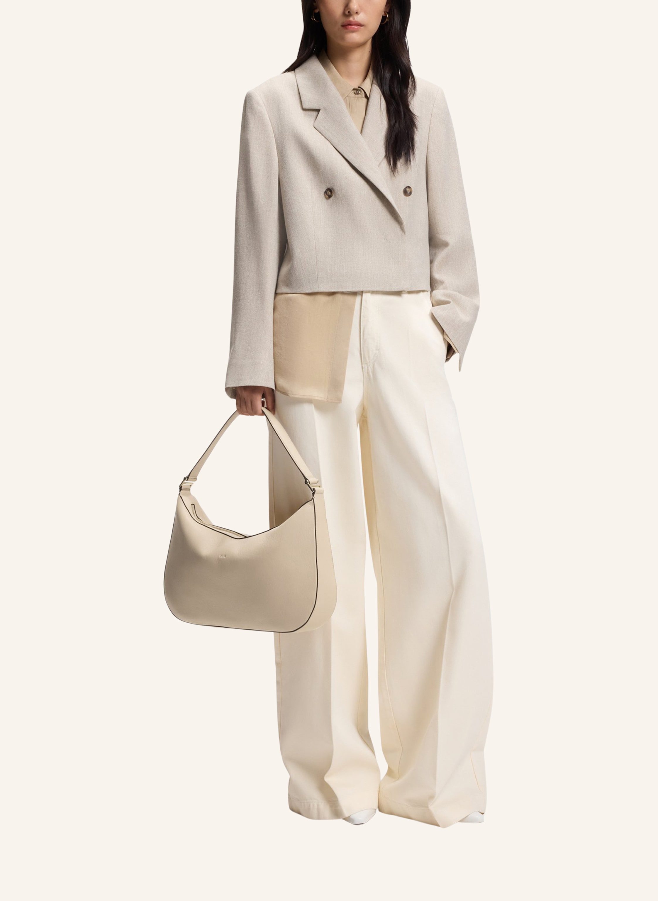 Thumbnail - Boss Umhängetasche Ariell New Hobo M beige