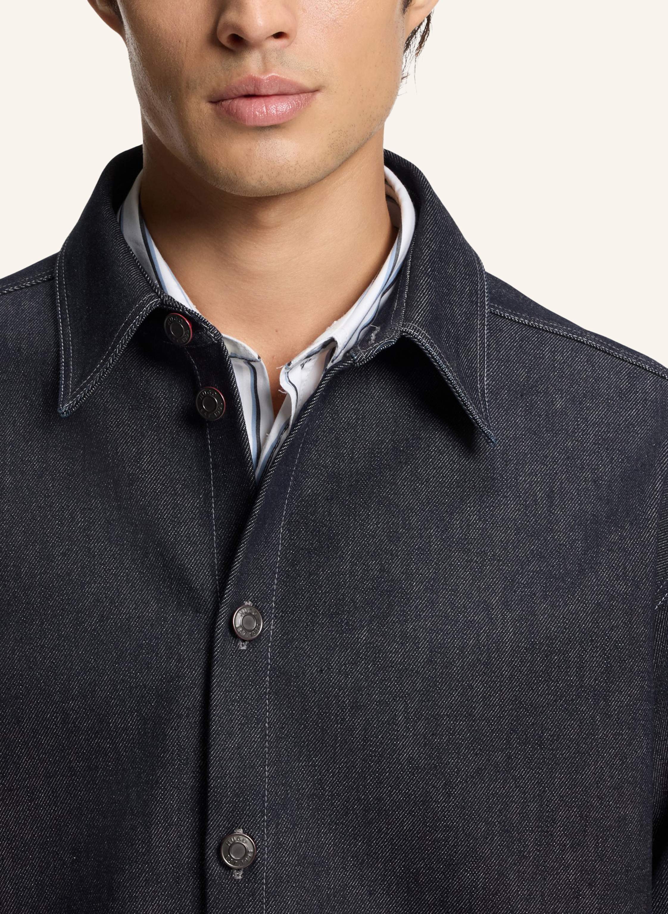 Thumbnail - Hugo Business Hemd Emikol Oversize Fit blau